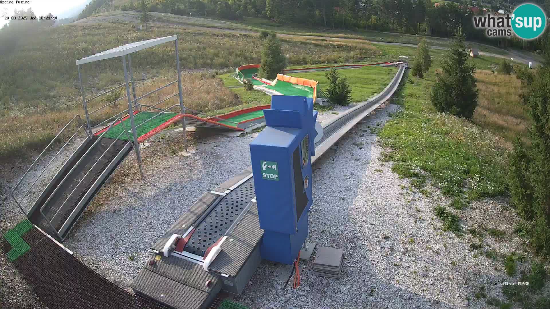 Live webcam Pista da slittino Fužine – Croazia