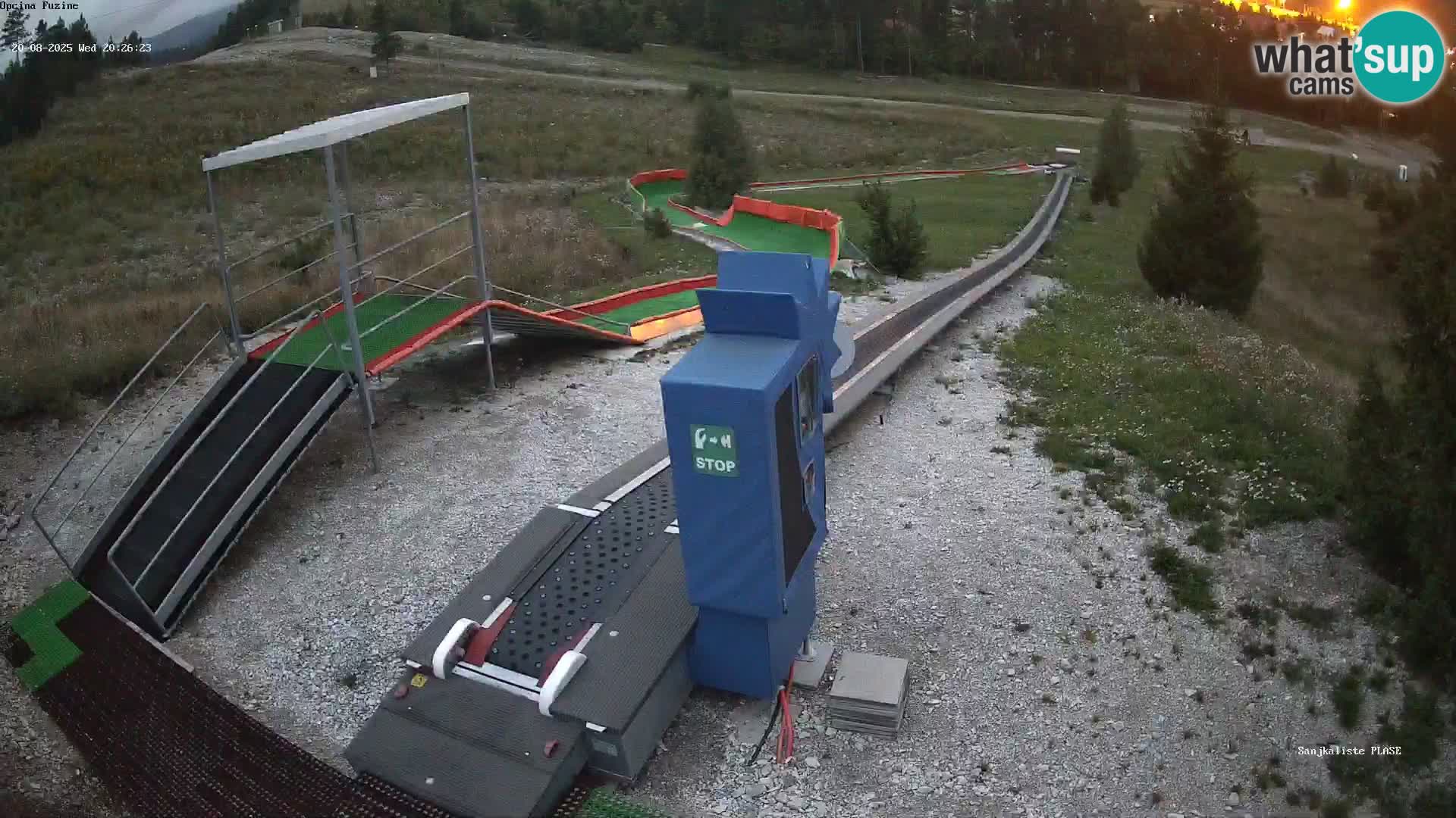 Live webcam Pista da slittino Fužine – Croazia
