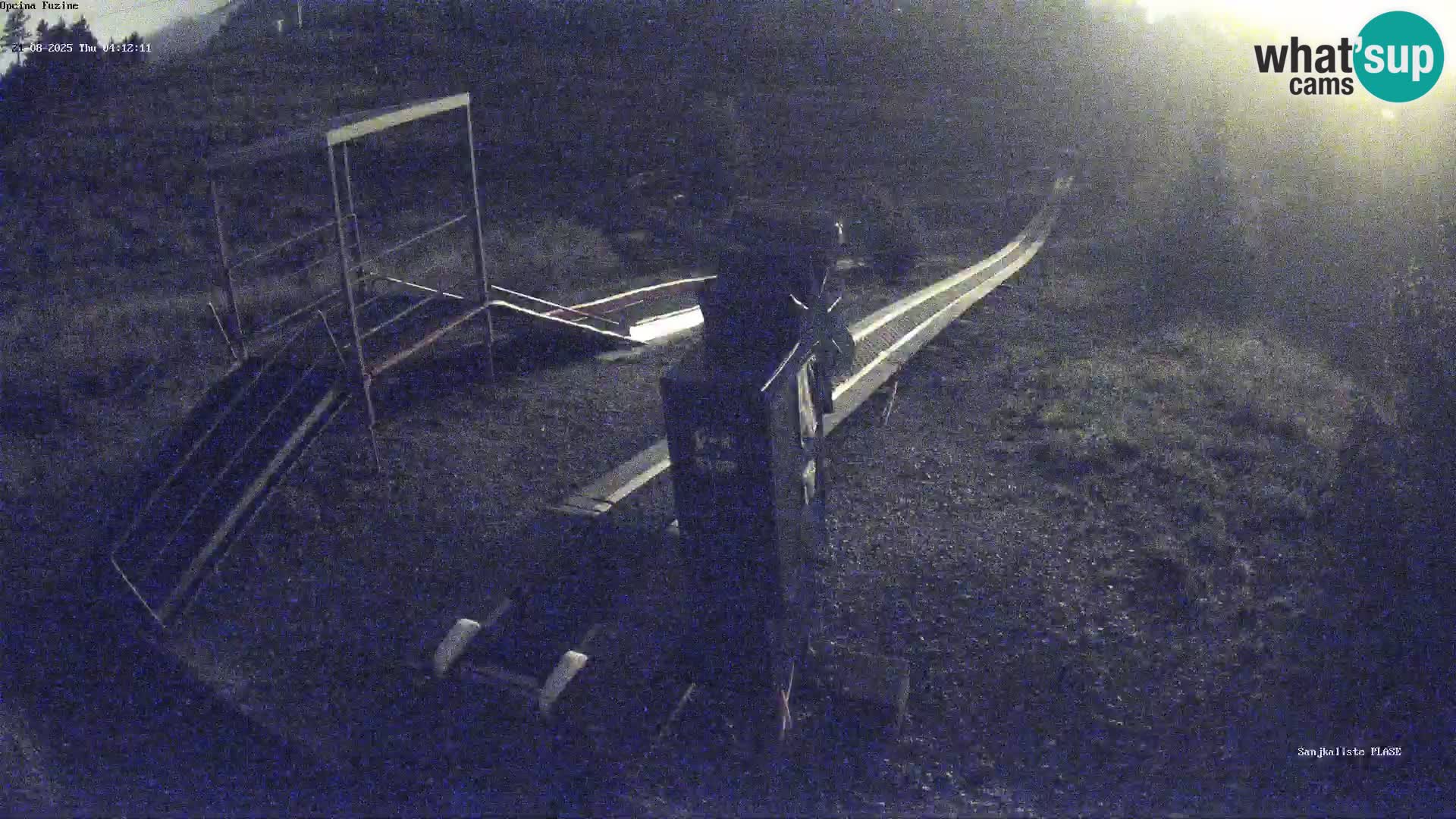 Live webcam Pista da slittino Fužine – Croazia