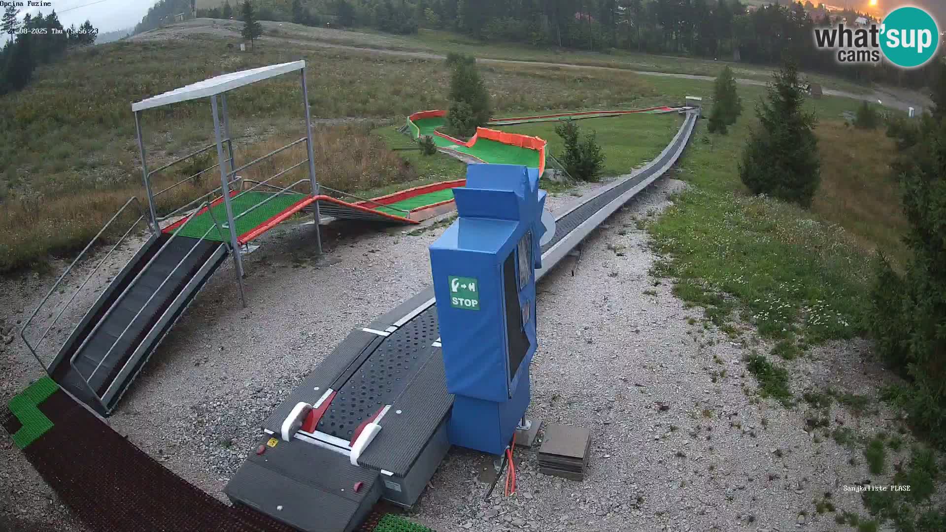 Webcam en vivo Pista de trineo Fužine – Croacia