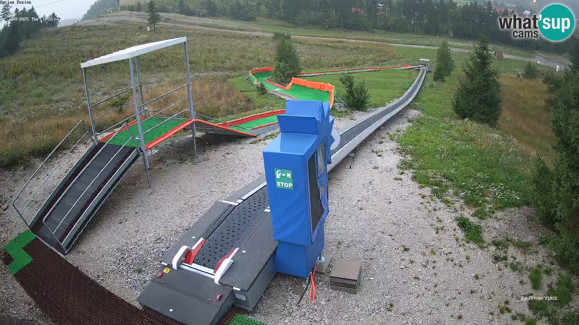 Webcam en vivo Pista de trineo Fužine – Croacia