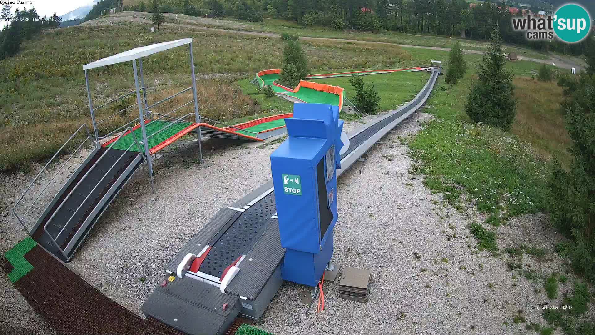 Live webcam Pista da slittino Fužine – Croazia