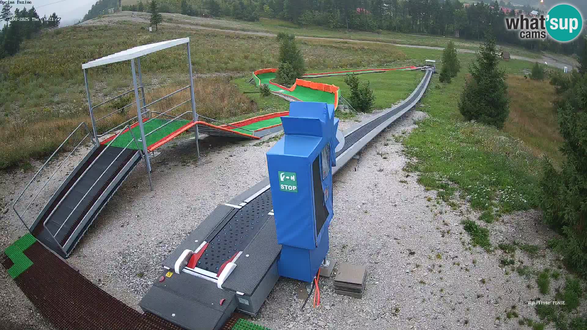 Live webcam Pista da slittino Fužine – Croazia