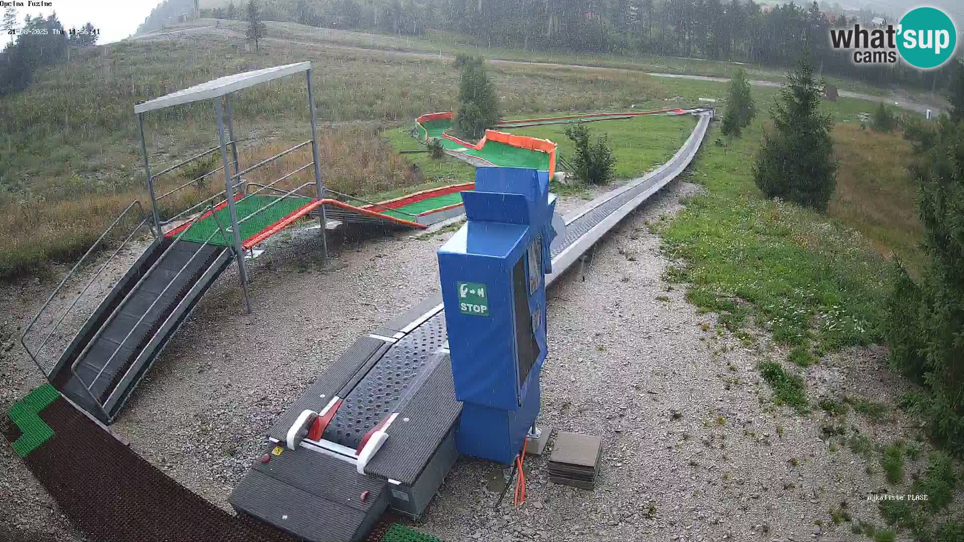 Live webcam Fužine toboggan run – Croatia