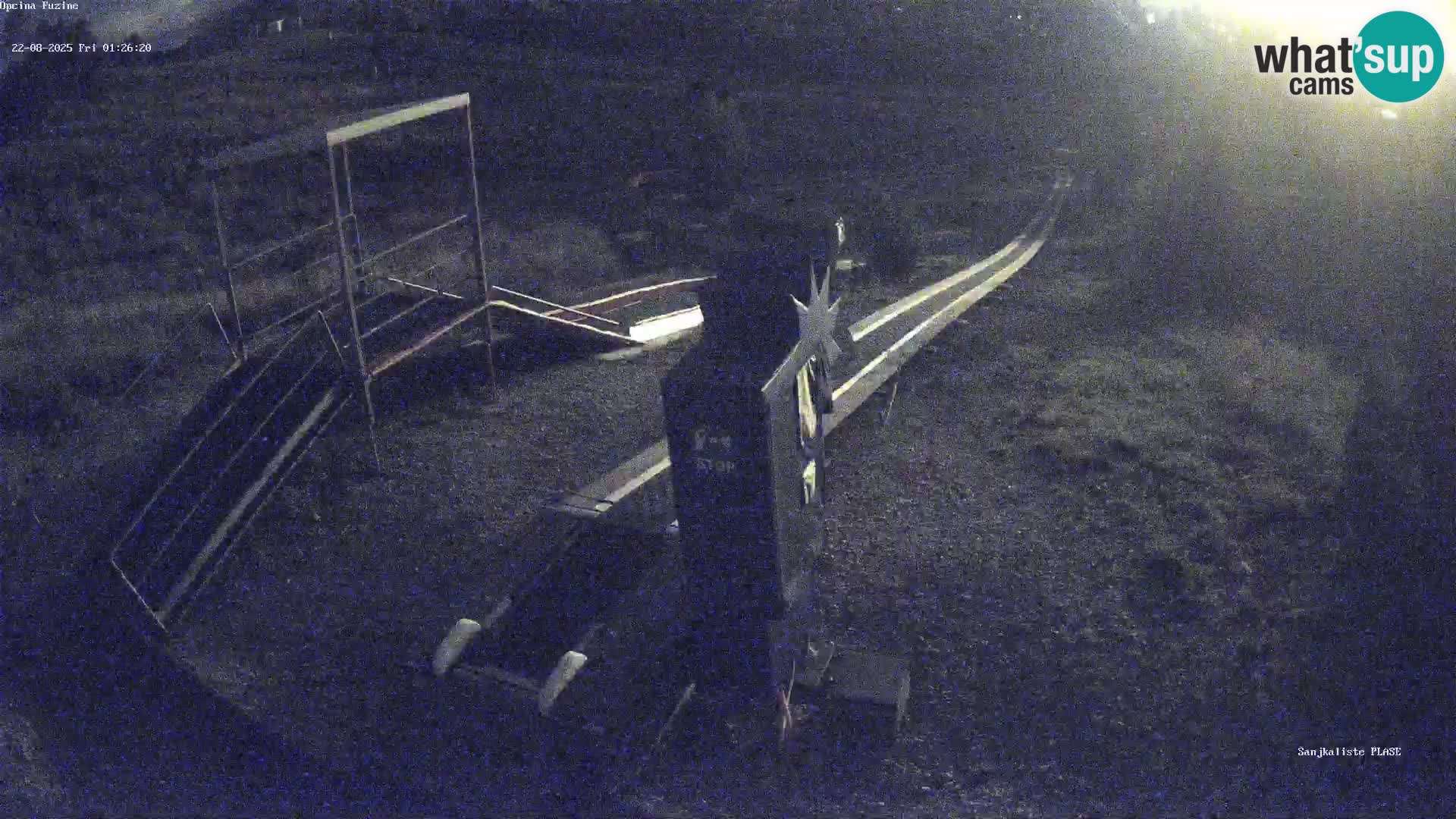 Live webcam Pista da slittino Fužine – Croazia