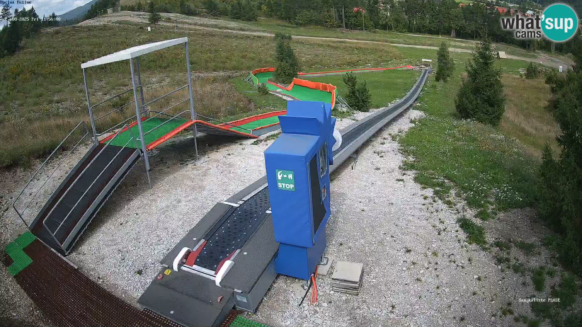 Live webcam Fužine toboggan run – Croatia