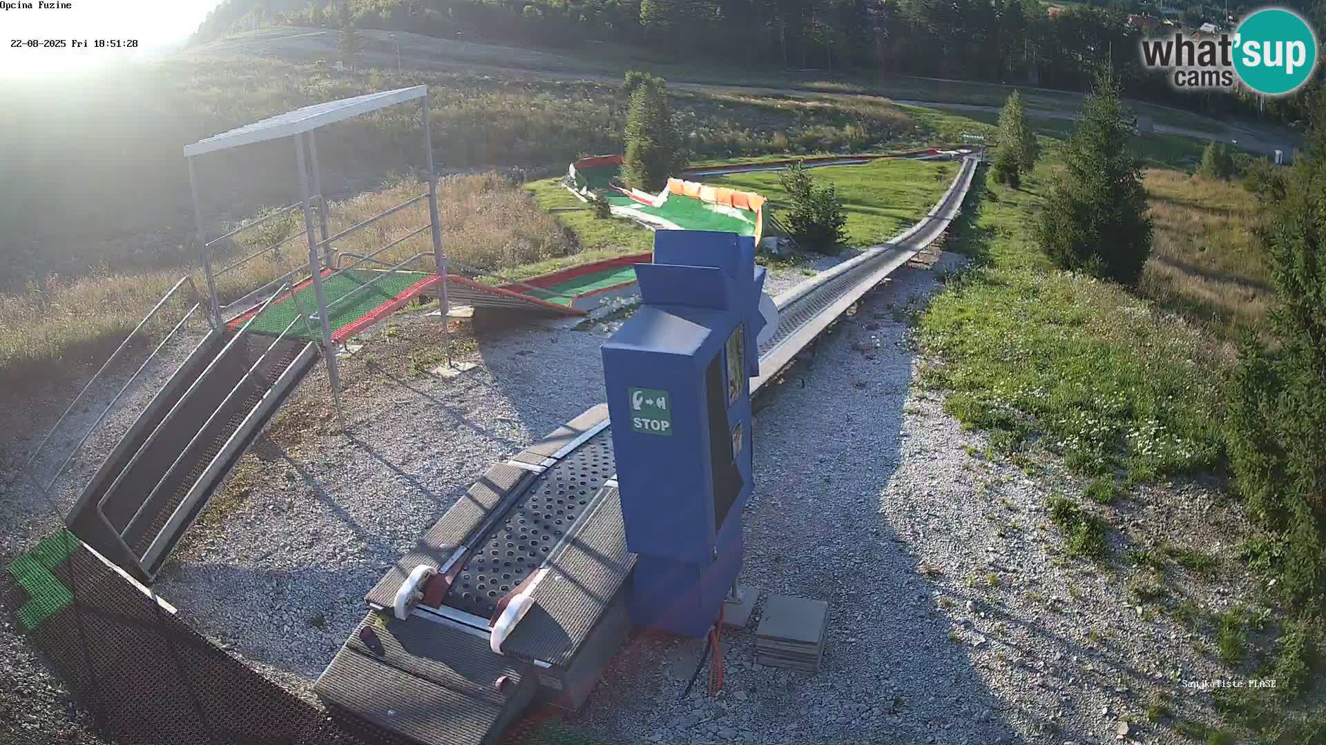 Live webcam Fužine toboggan run – Croatia