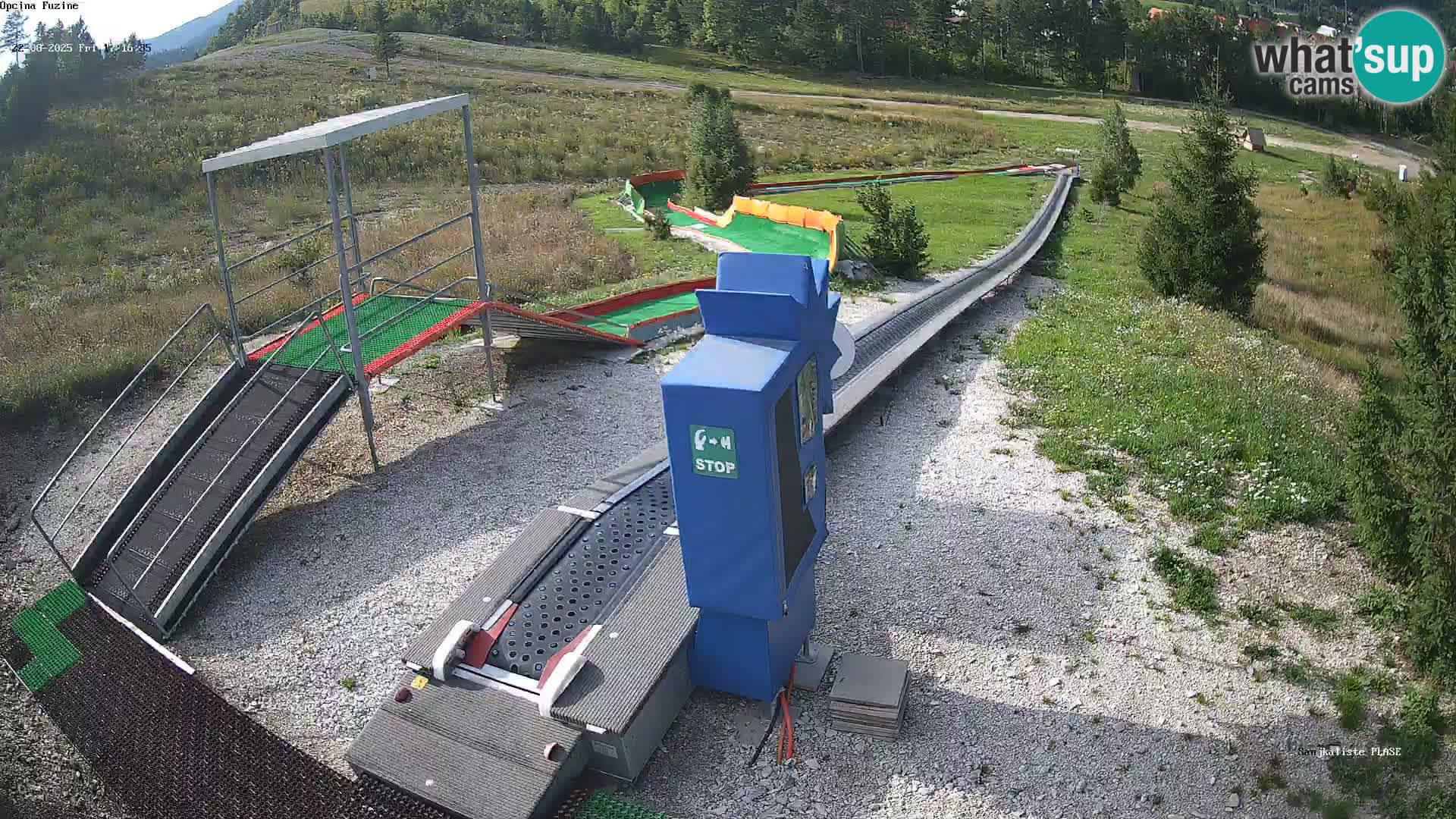 Webcam en vivo Pista de trineo Fužine – Croacia