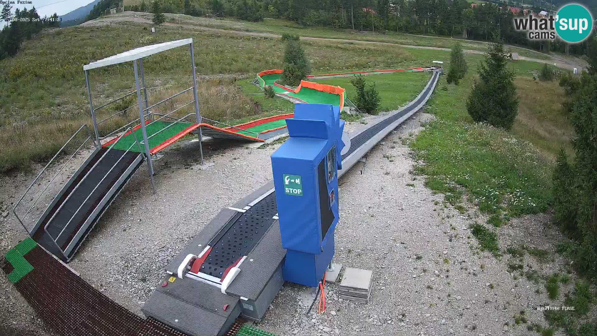 Live webcam Pista da slittino Fužine – Croazia