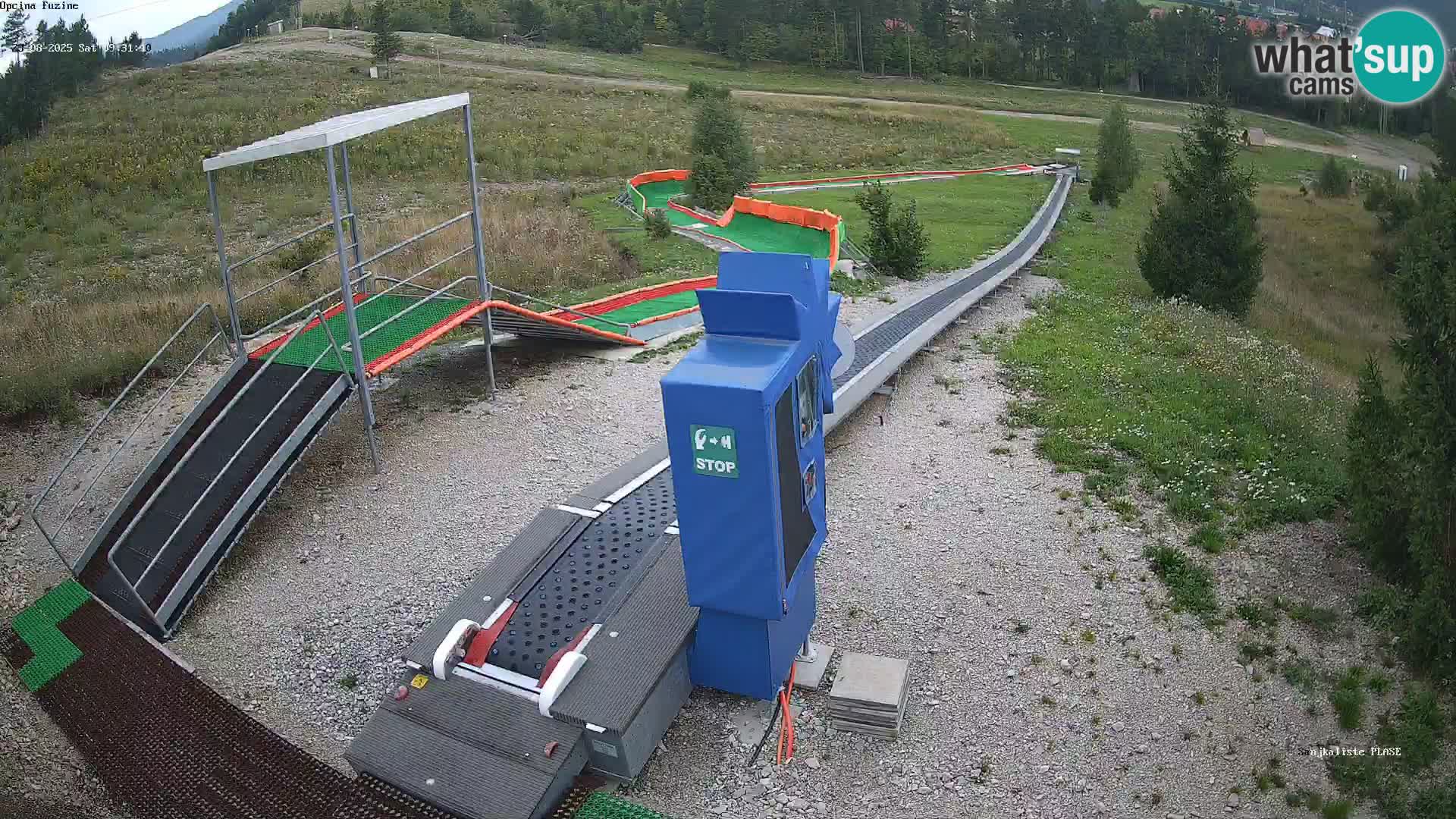 Live webcam Pista da slittino Fužine – Croazia