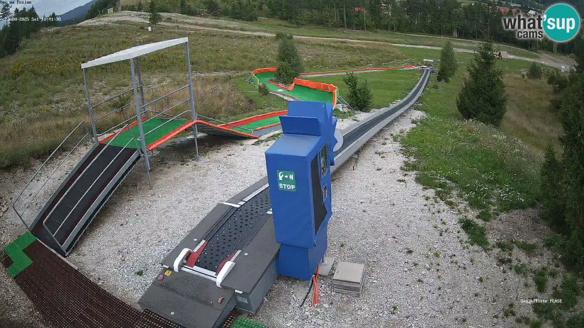 Live webcam Fužine toboggan run – Croatia