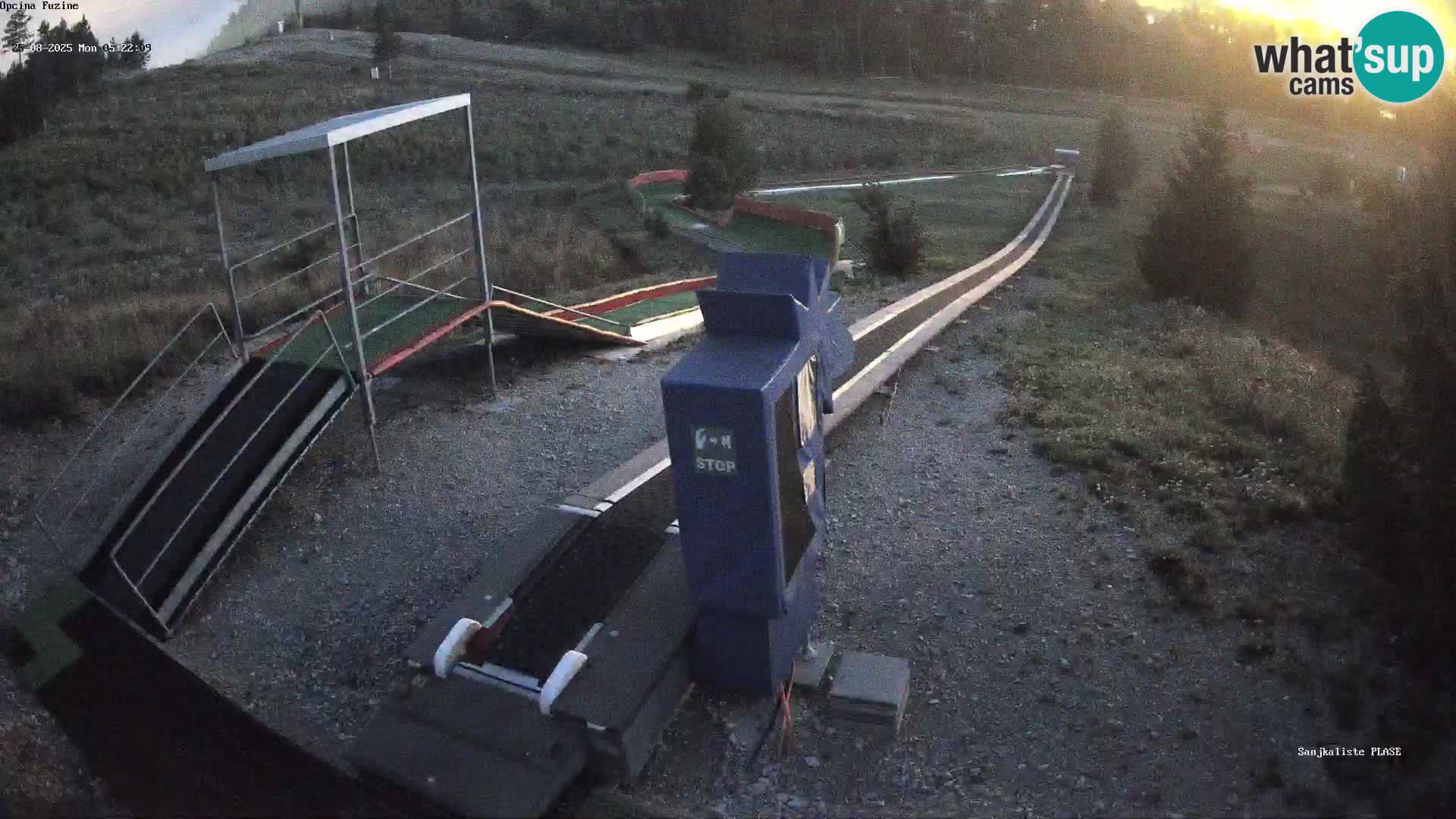 Live webcam Fužine toboggan run – Croatia