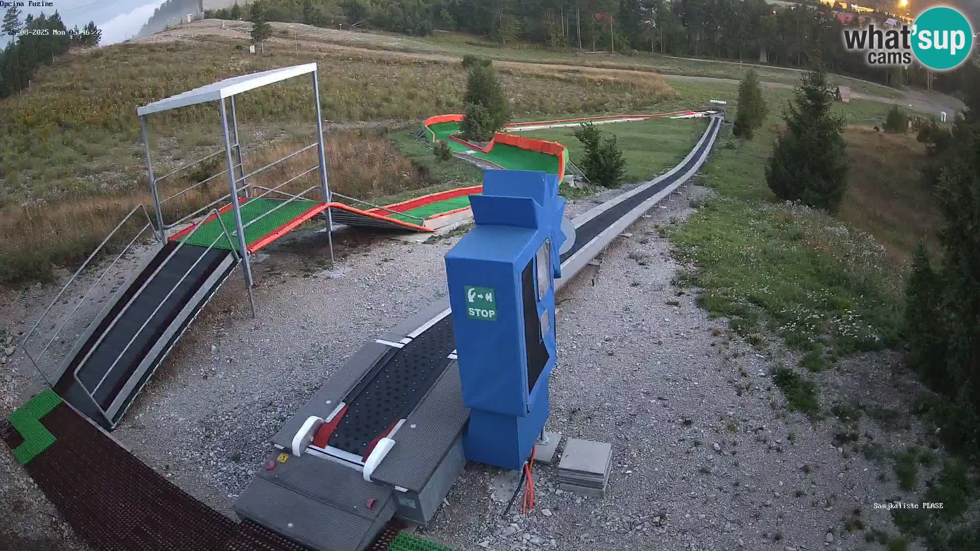 Live webcam Pista da slittino Fužine – Croazia