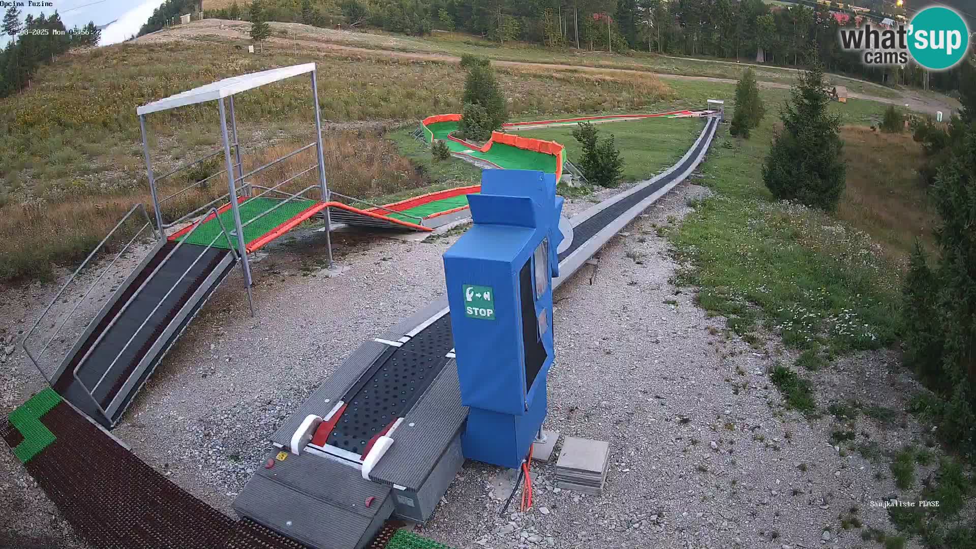 Live webcam Pista da slittino Fužine – Croazia