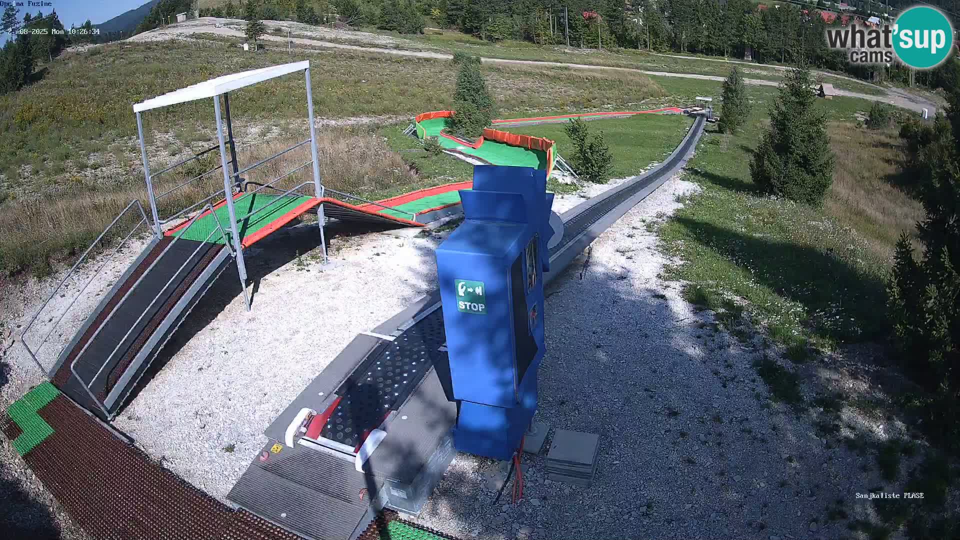 Live webcam Fužine toboggan run – Croatia
