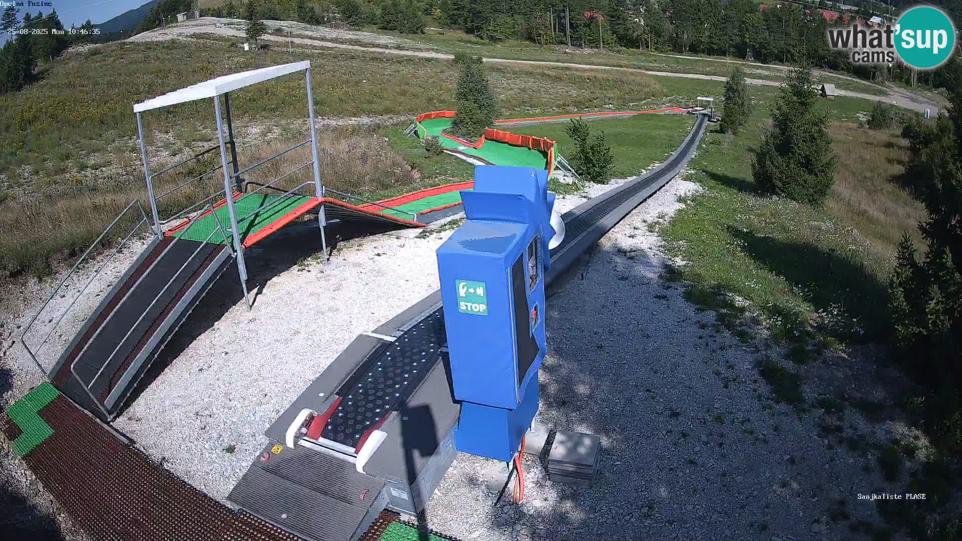 Live webcam Fužine toboggan run – Croatia