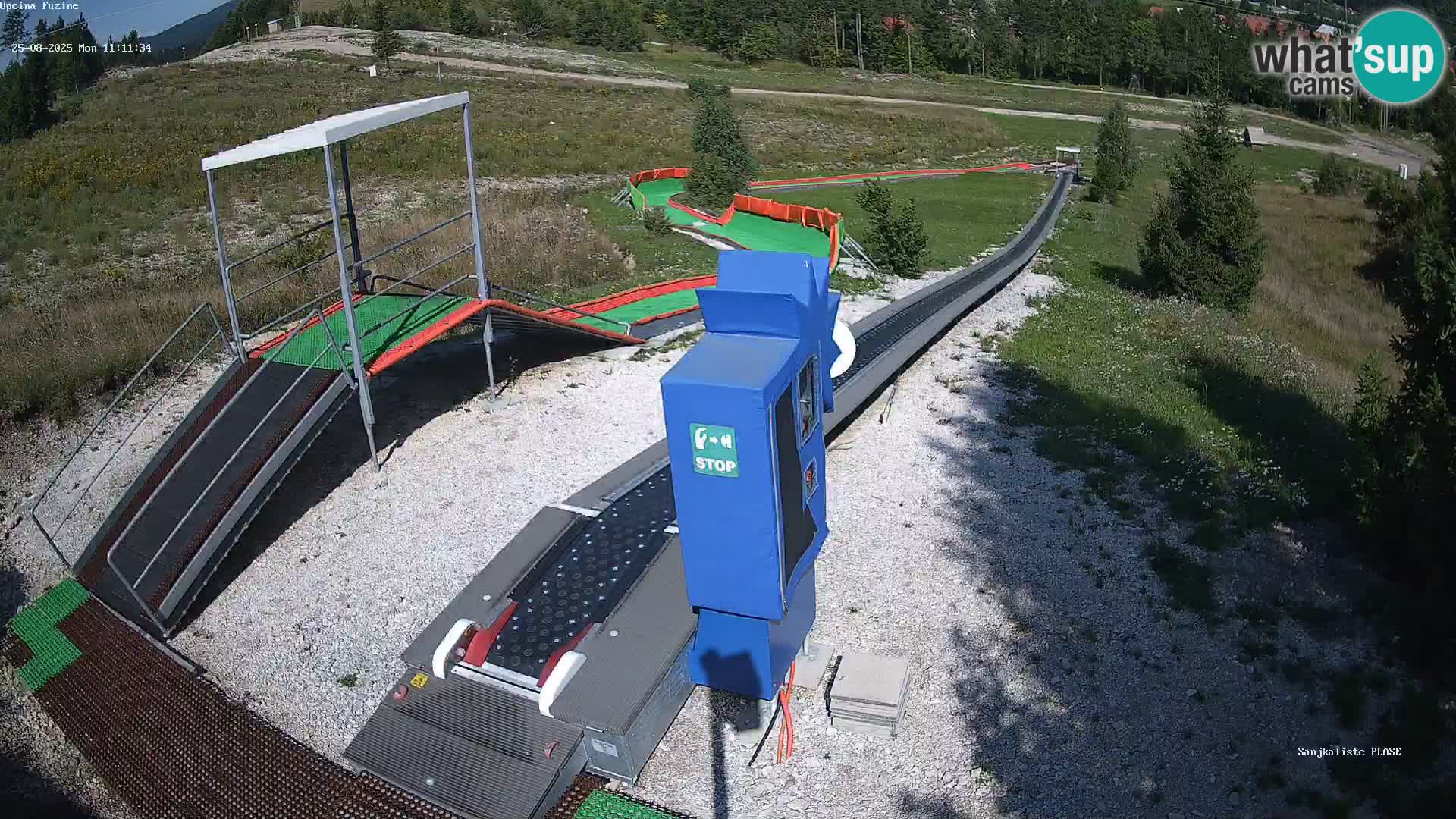 Live webcam Fužine toboggan run – Croatia