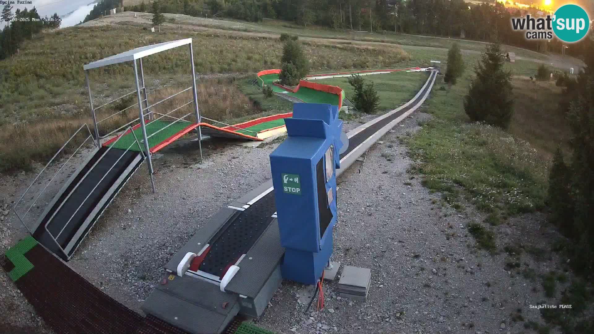 Live webcam Fužine toboggan run – Croatia