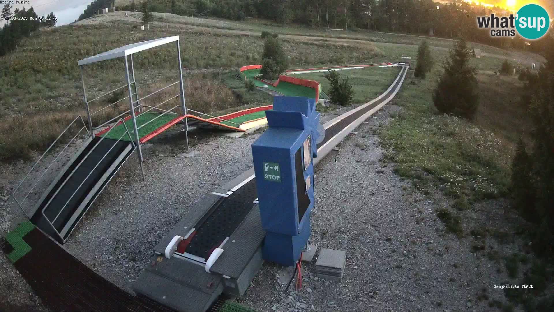 Live webcam Fužine toboggan run – Croatia