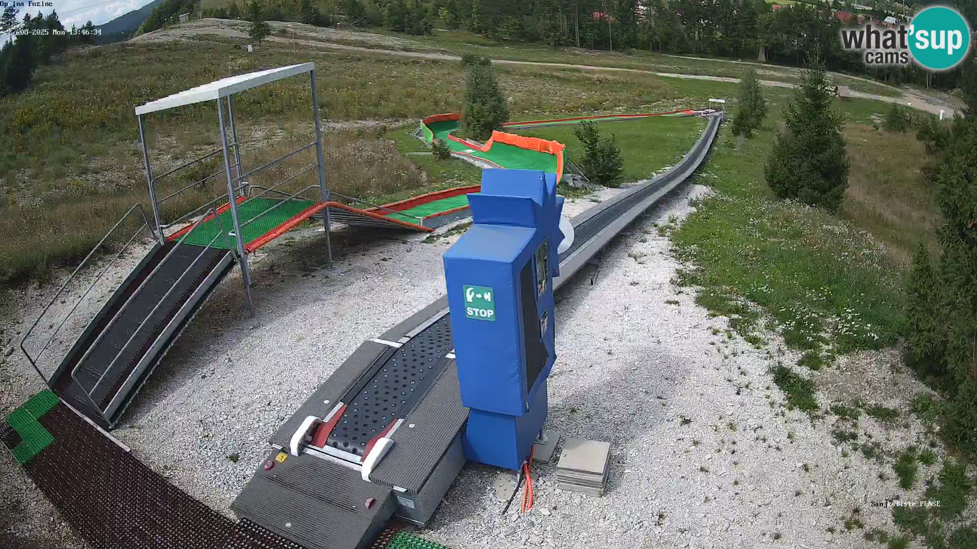 Live webcam Pista da slittino Fužine – Croazia