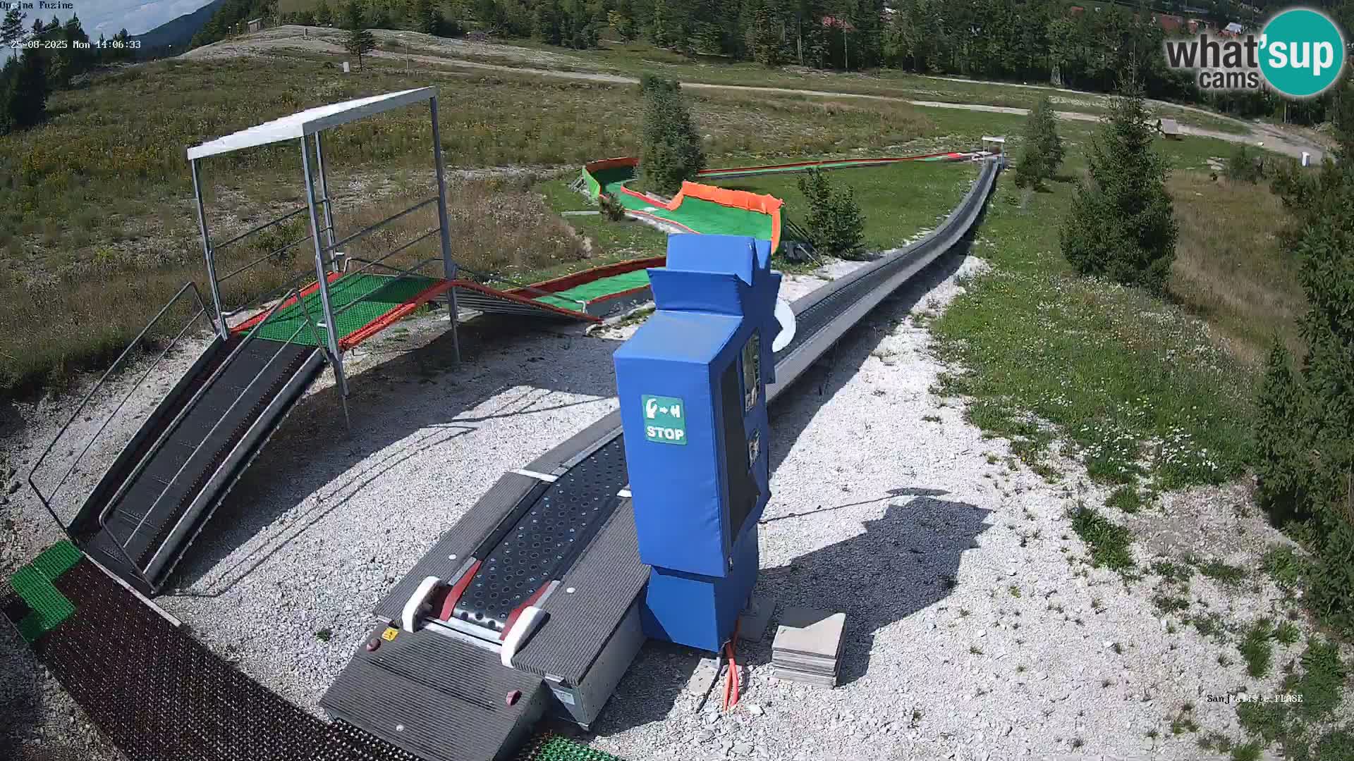 Live webcam Pista da slittino Fužine – Croazia