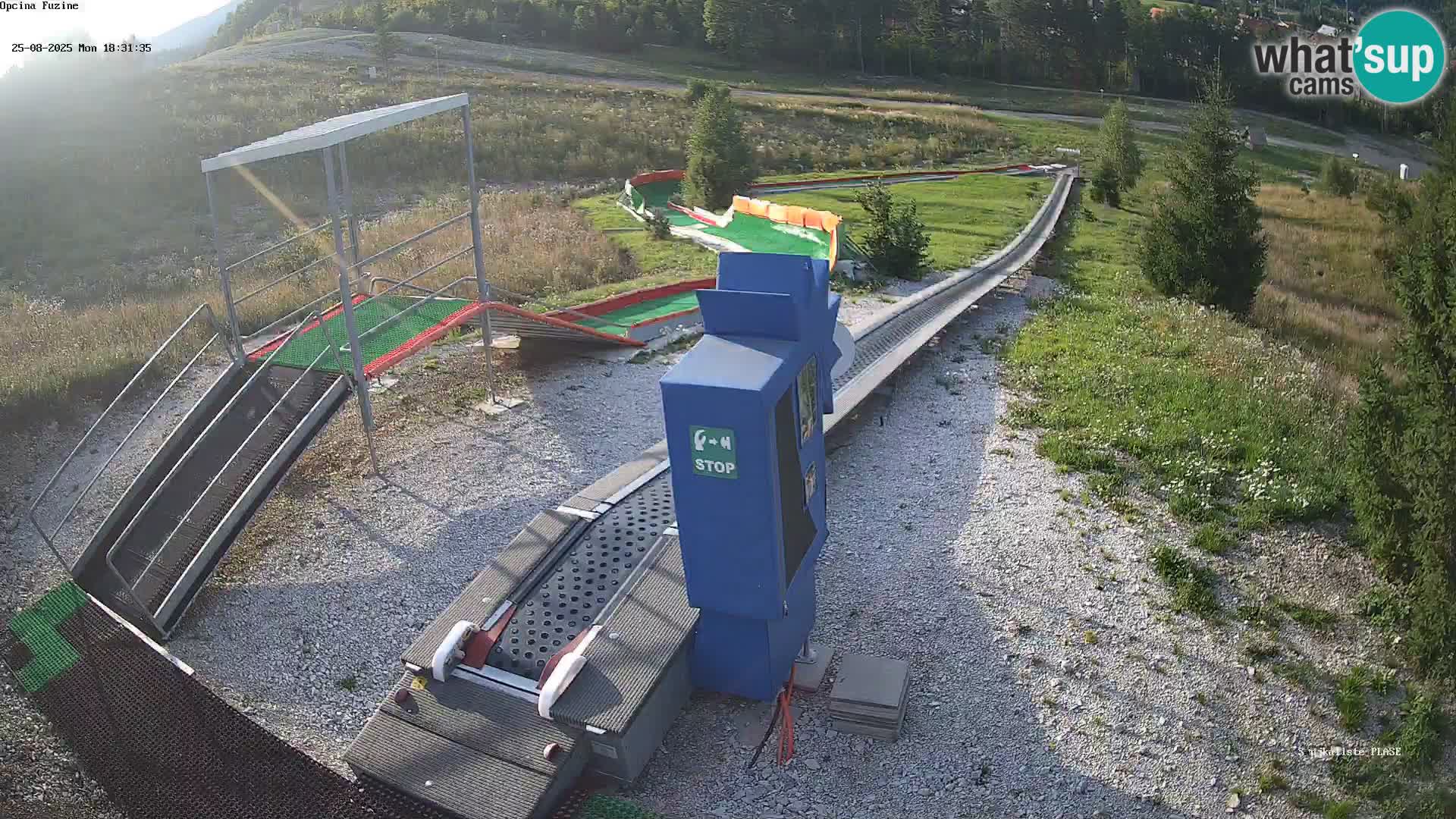 Live webcam Fužine toboggan run – Croatia