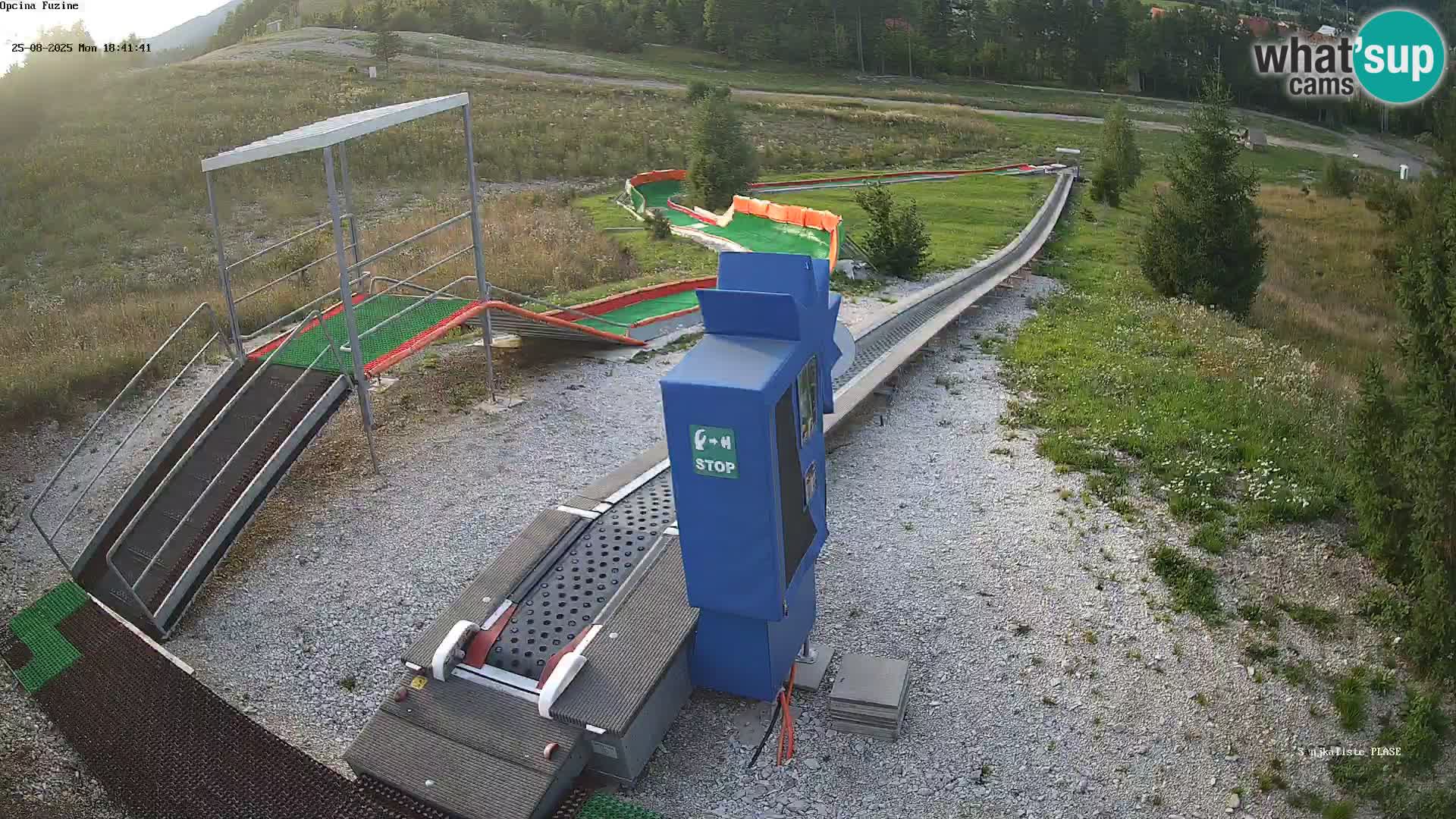 Live webcam Fužine toboggan run – Croatia