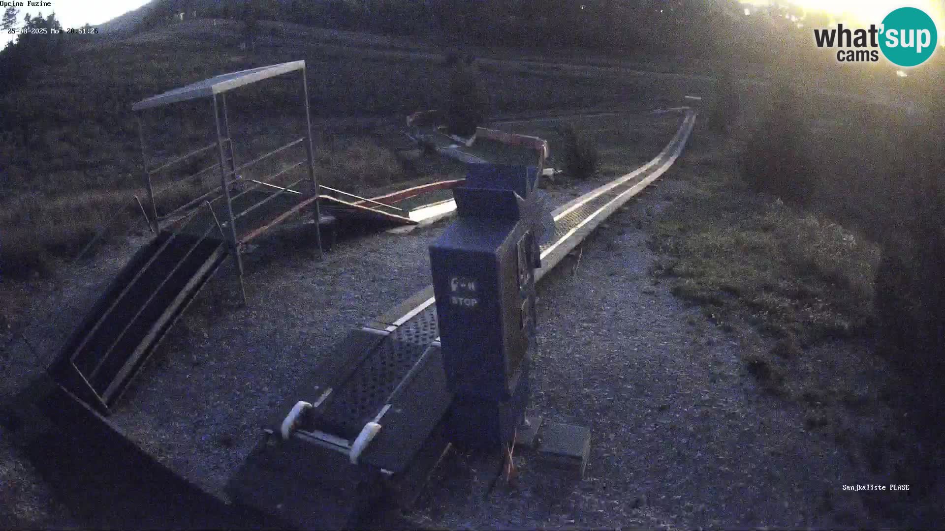 Webcam en vivo Pista de trineo Fužine – Croacia