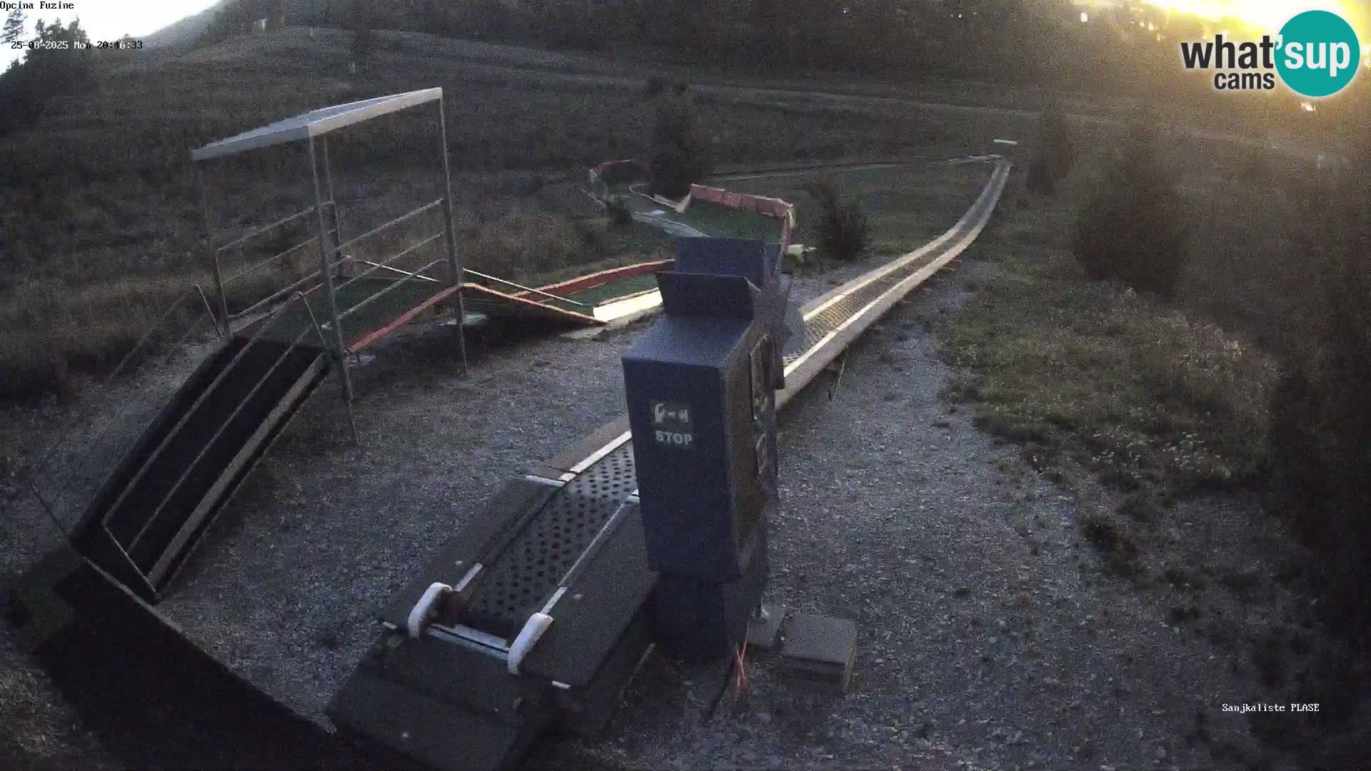 Live webcam Pista da slittino Fužine – Croazia