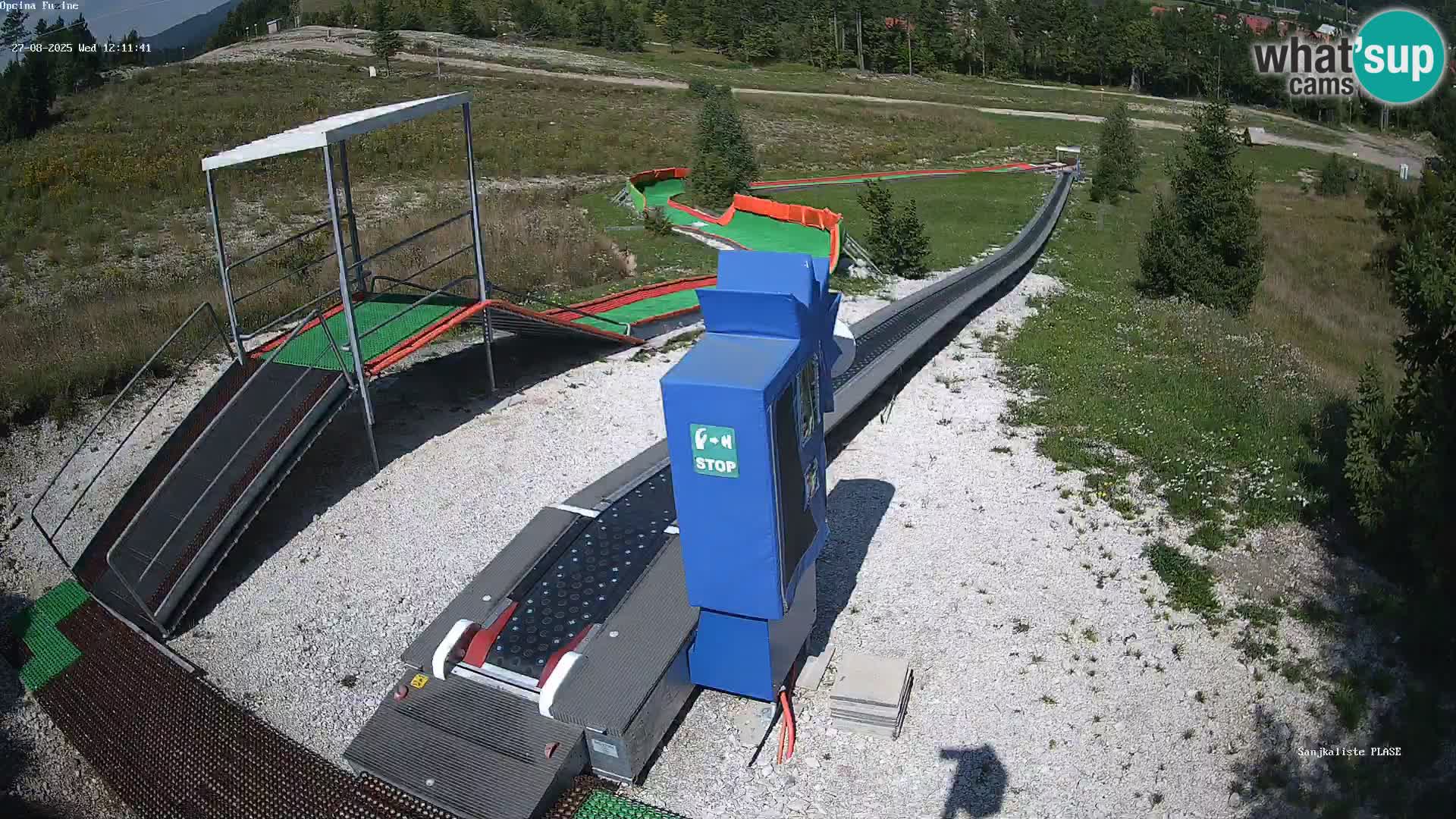 Live webcam Pista da slittino Fužine – Croazia
