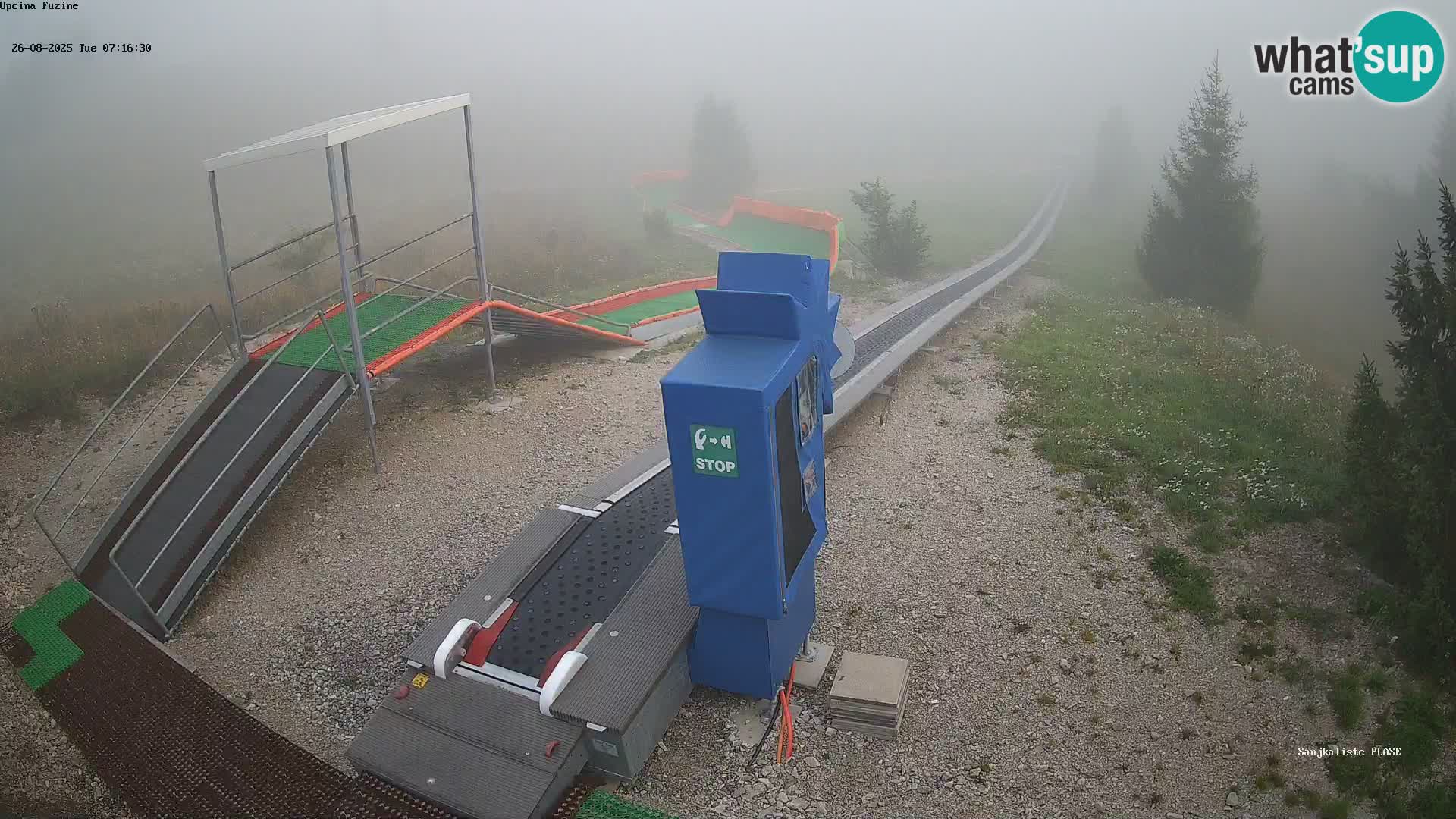 Live webcam Fužine toboggan run – Croatia