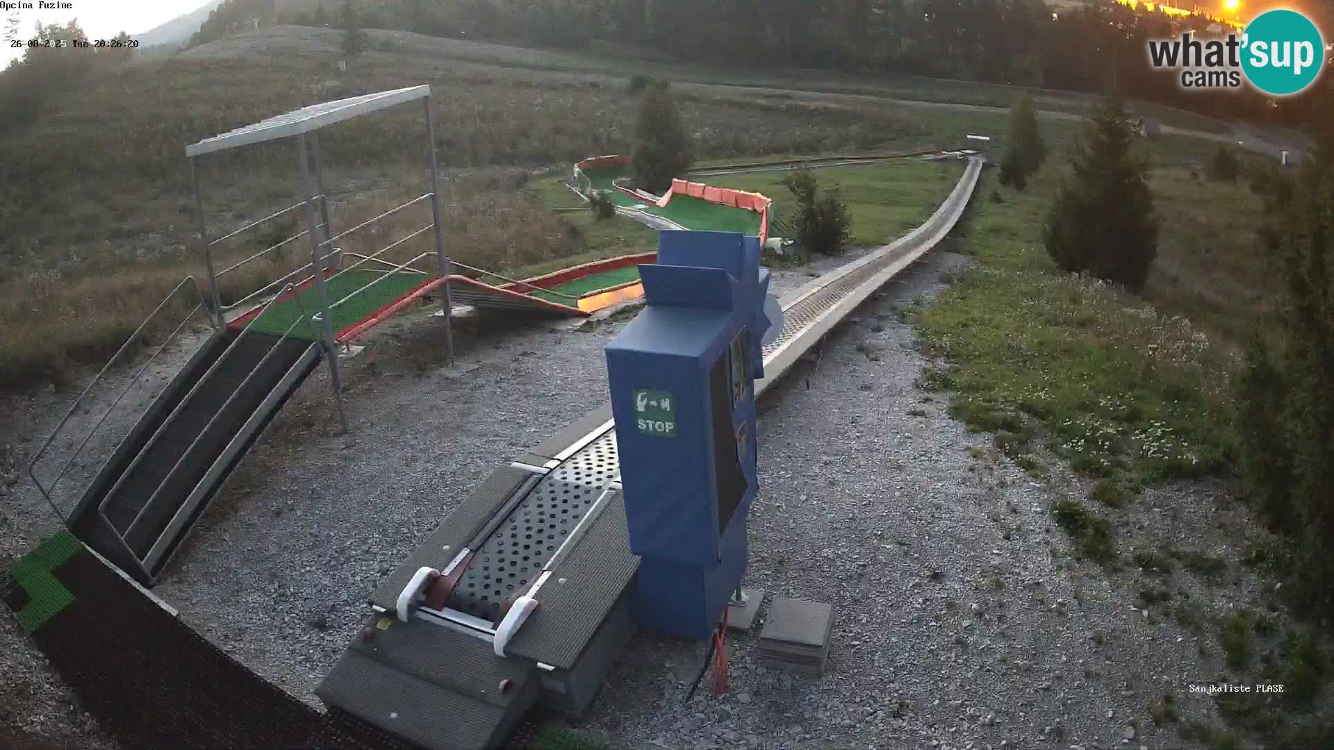 Webcam en direct Piste de luge de Fužine – Croatie