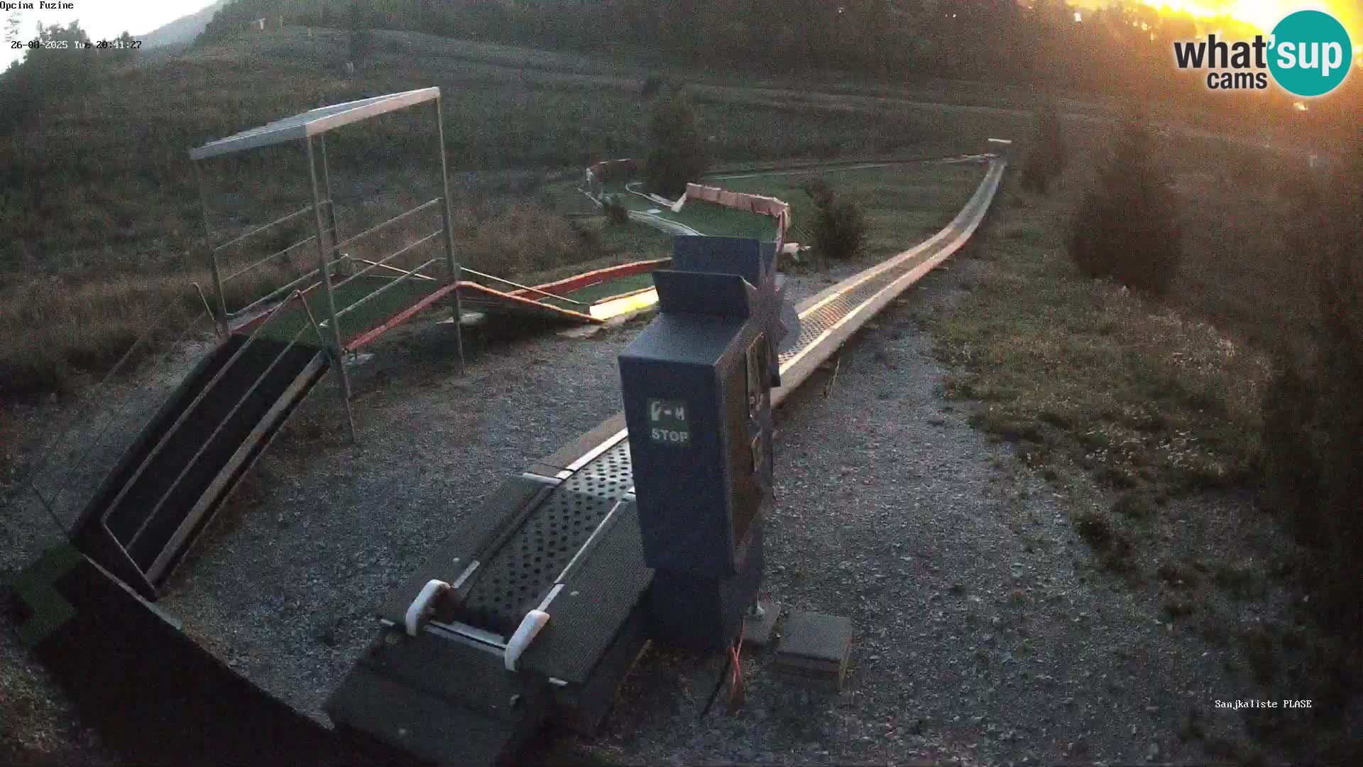 Webcam en direct Piste de luge de Fužine – Croatie