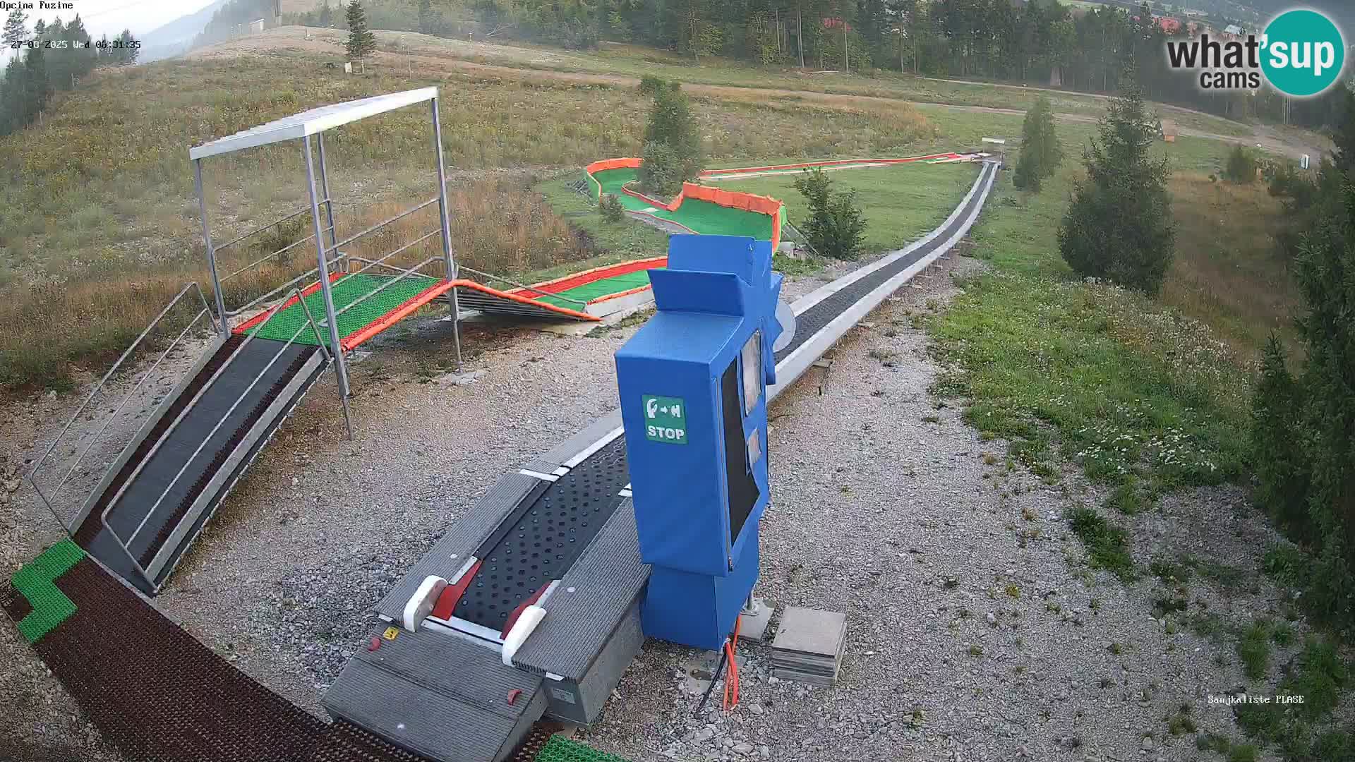 Live webcam Pista da slittino Fužine – Croazia
