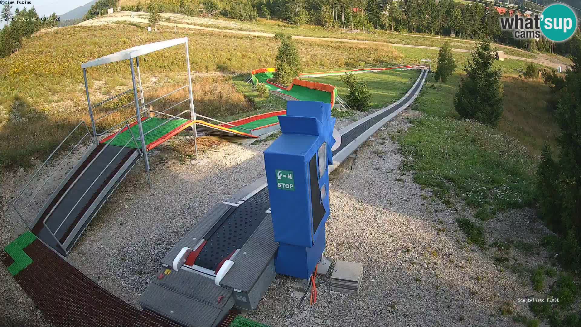Live webcam Fužine toboggan run – Croatia