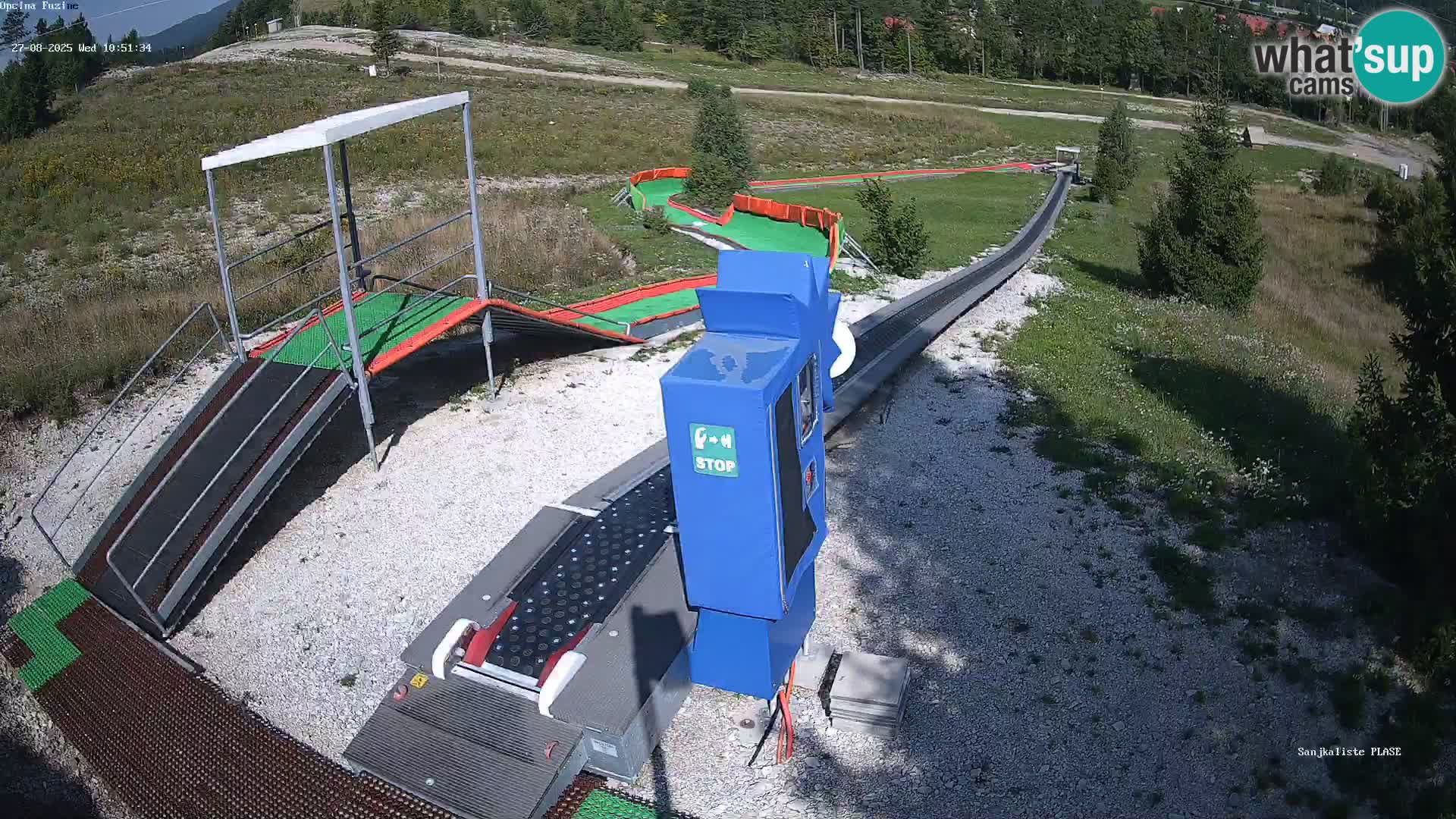 Live webcam Pista da slittino Fužine – Croazia