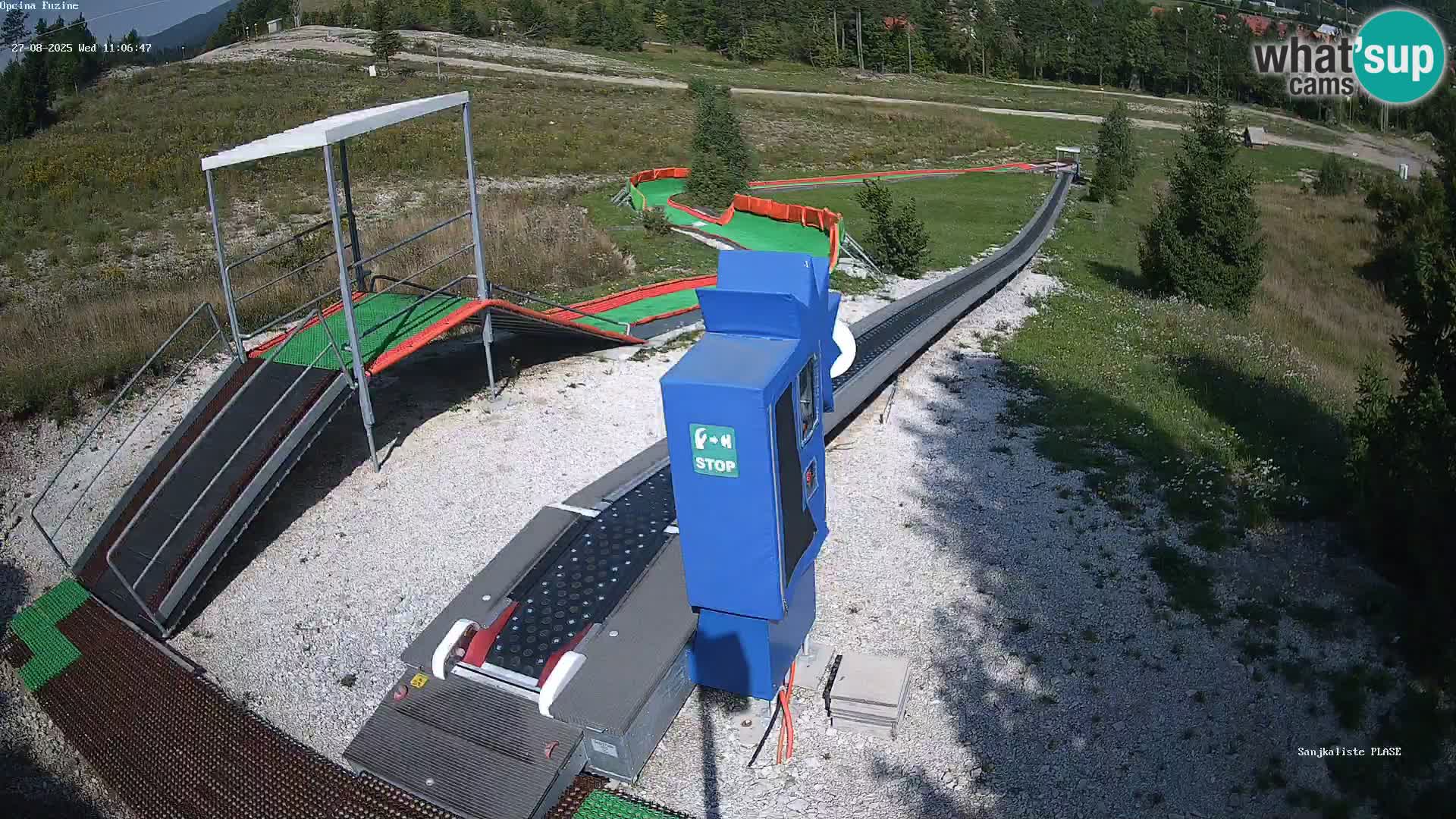 Live webcam Pista da slittino Fužine – Croazia