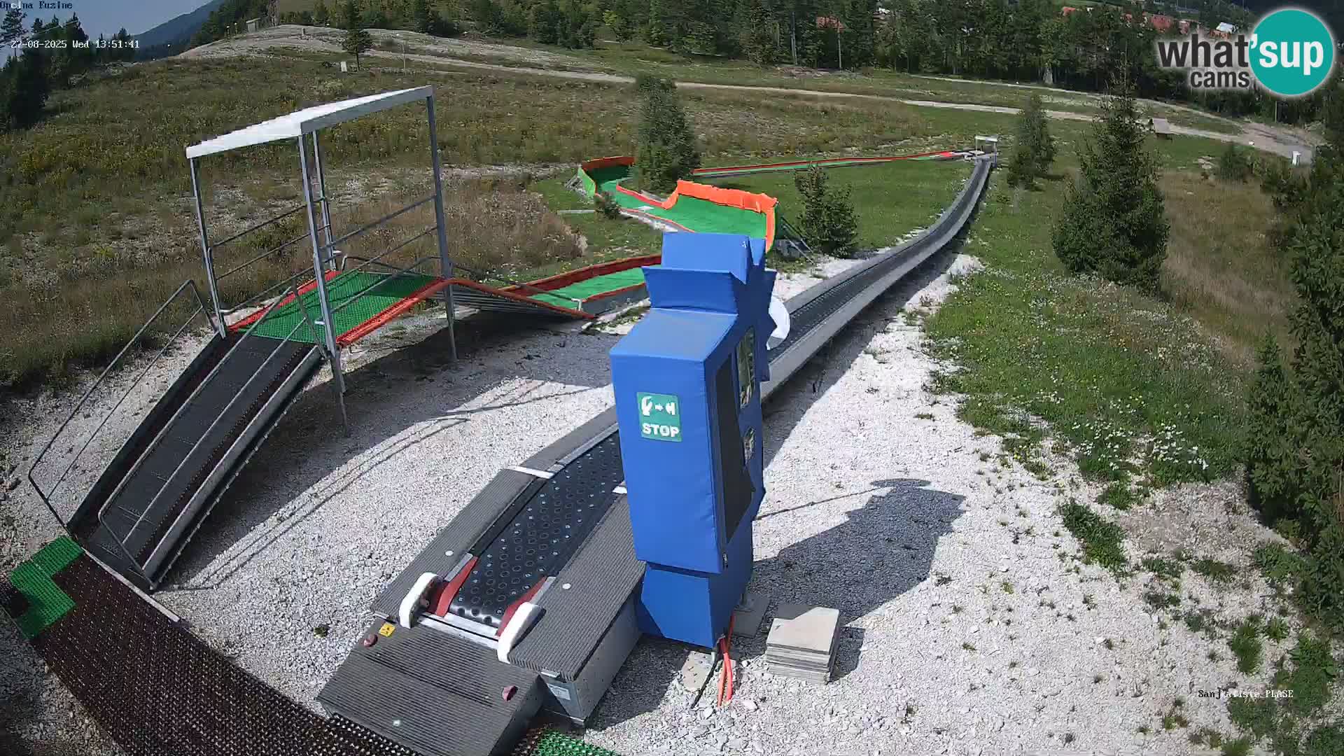 Webcam en direct Piste de luge de Fužine – Croatie