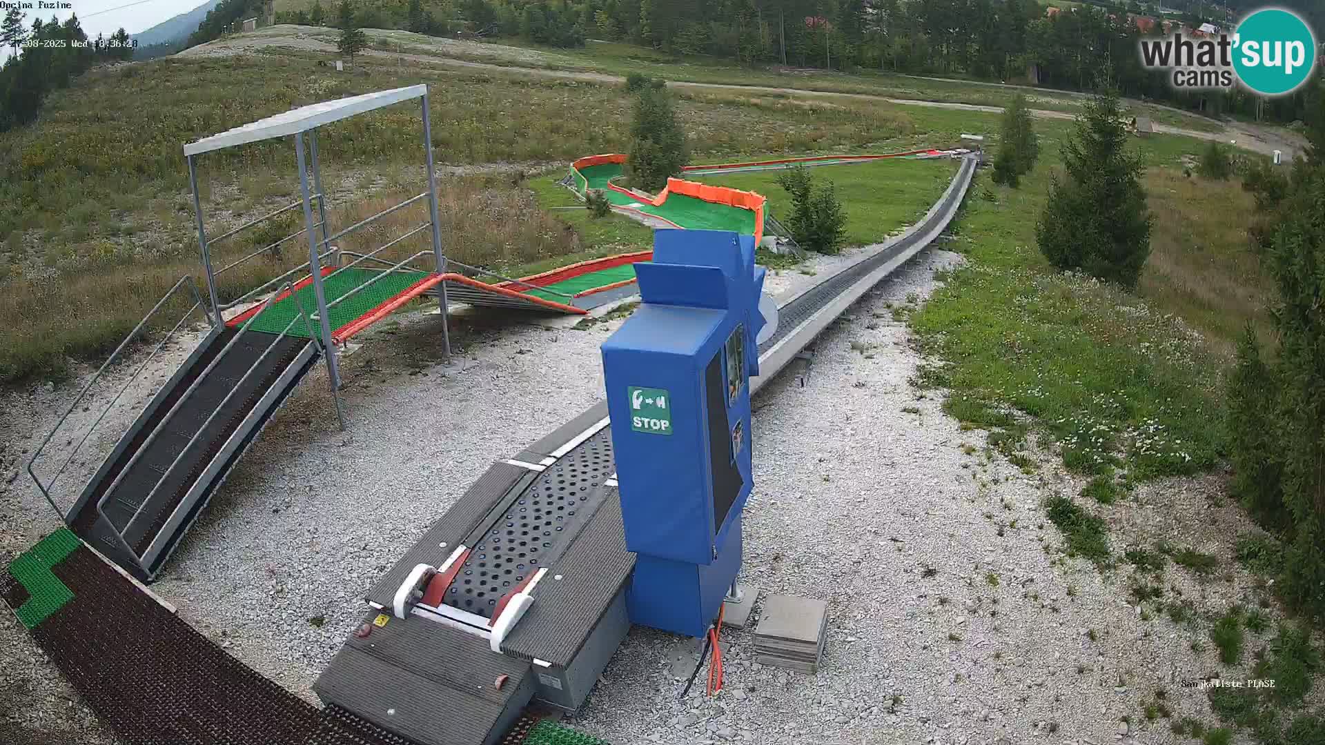 Webcam en vivo Pista de trineo Fužine – Croacia
