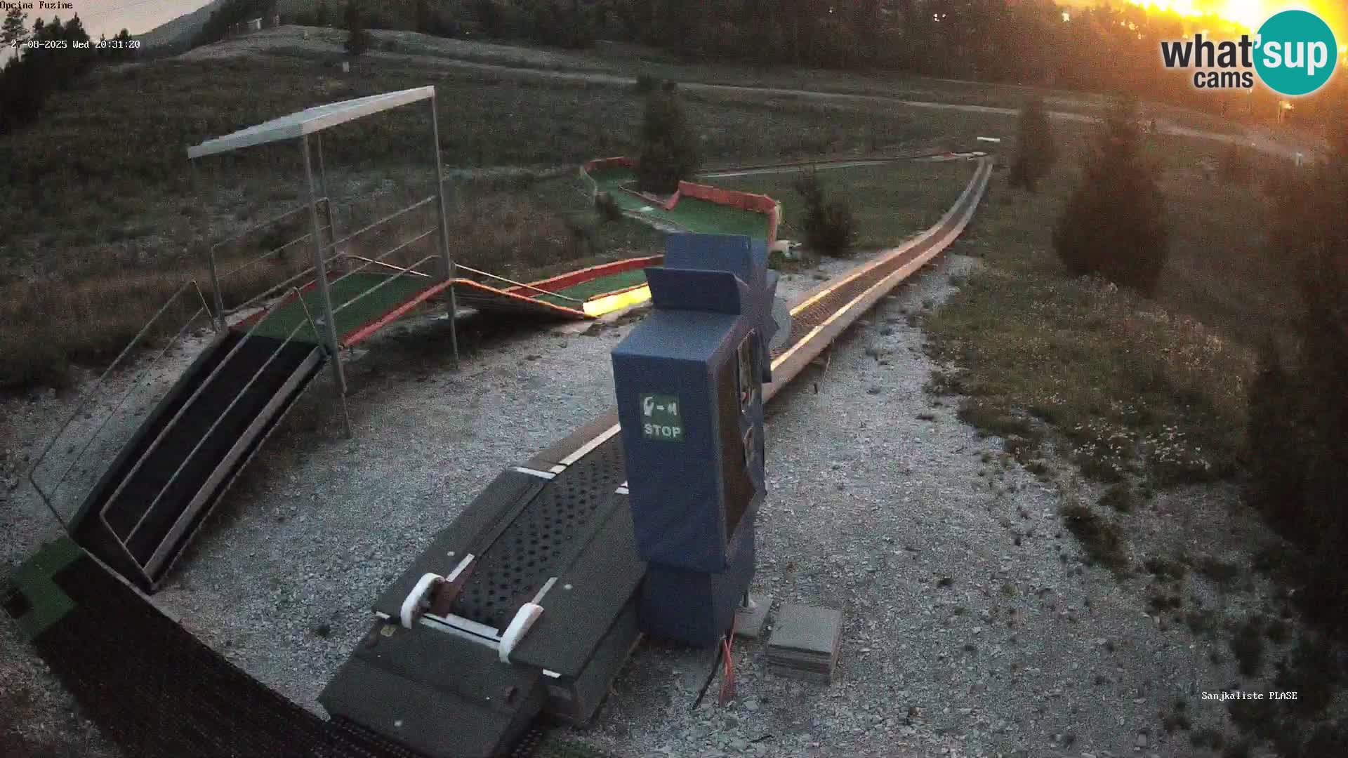 Live webcam Fužine toboggan run – Croatia
