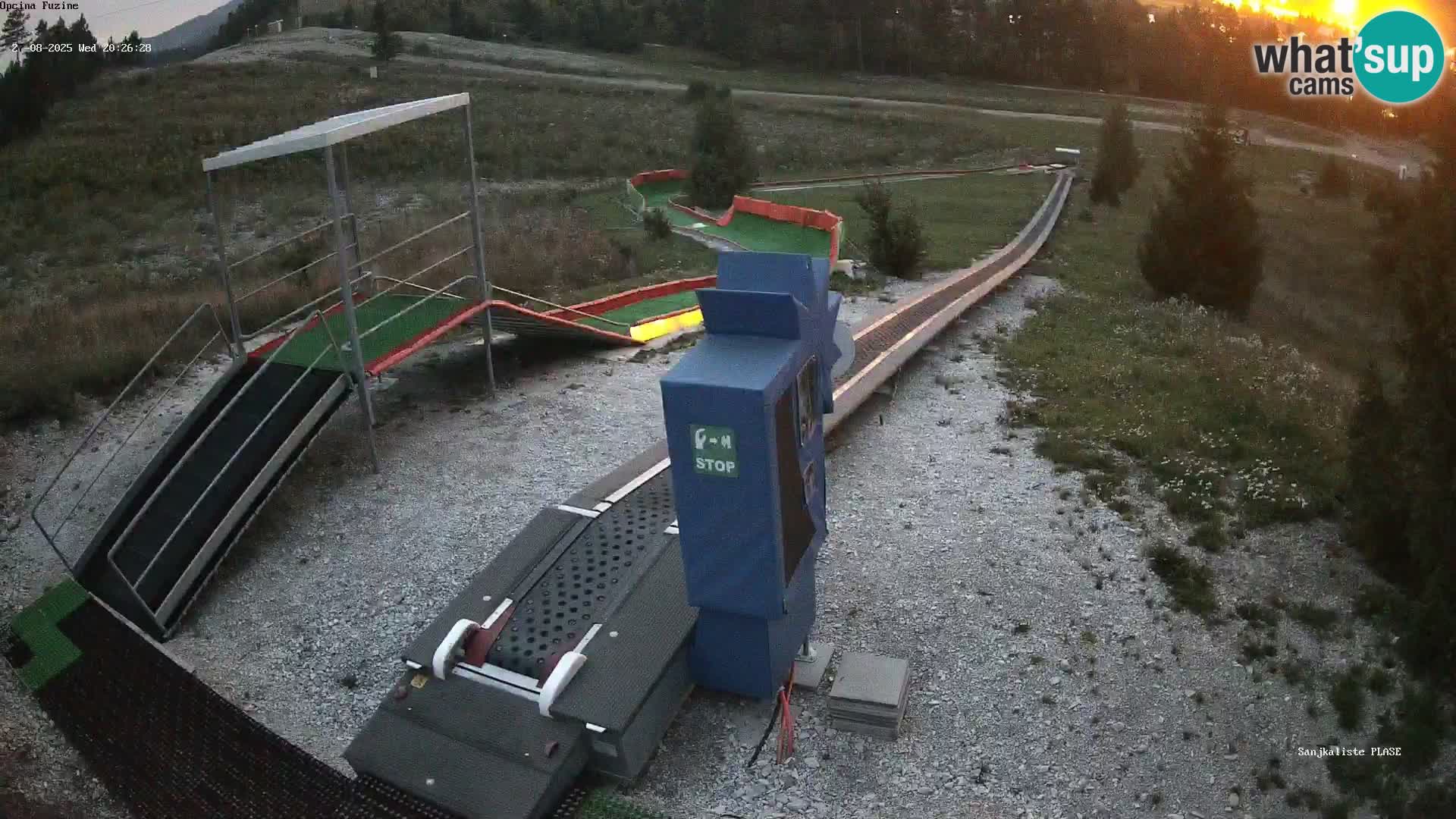 Live webcam Fužine toboggan run – Croatia