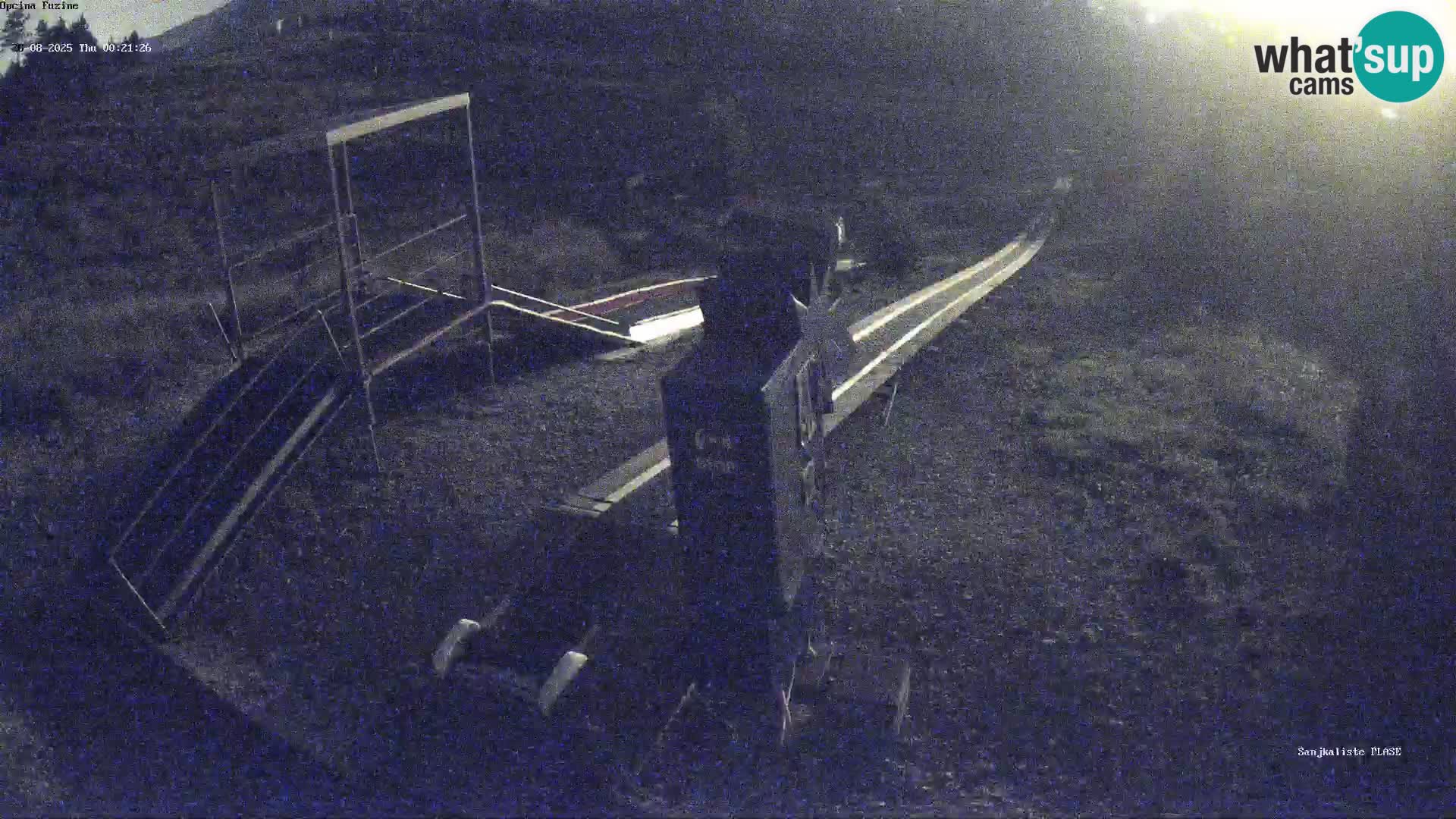 Live webcam Fužine toboggan run – Croatia
