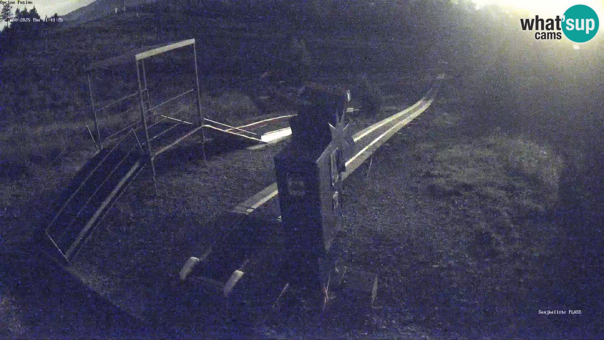 Live webcam Pista da slittino Fužine – Croazia