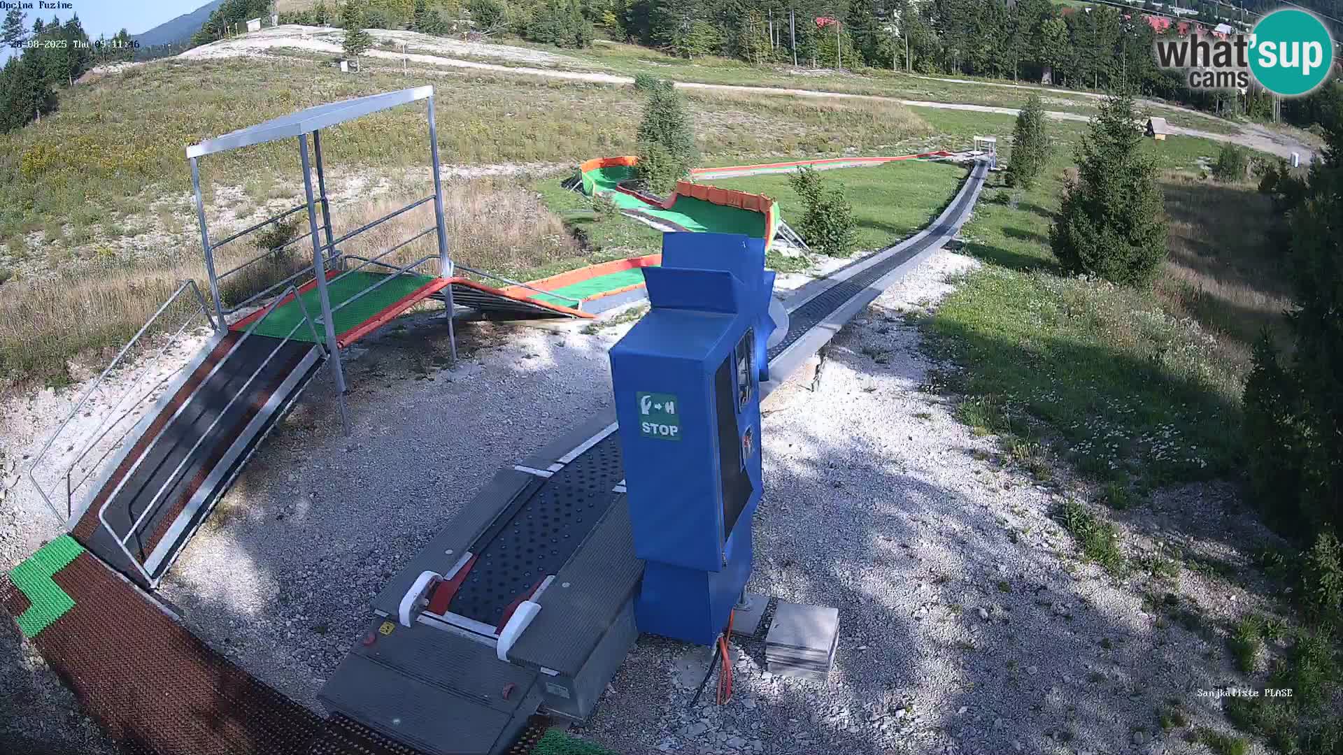 Live webcam Pista da slittino Fužine – Croazia