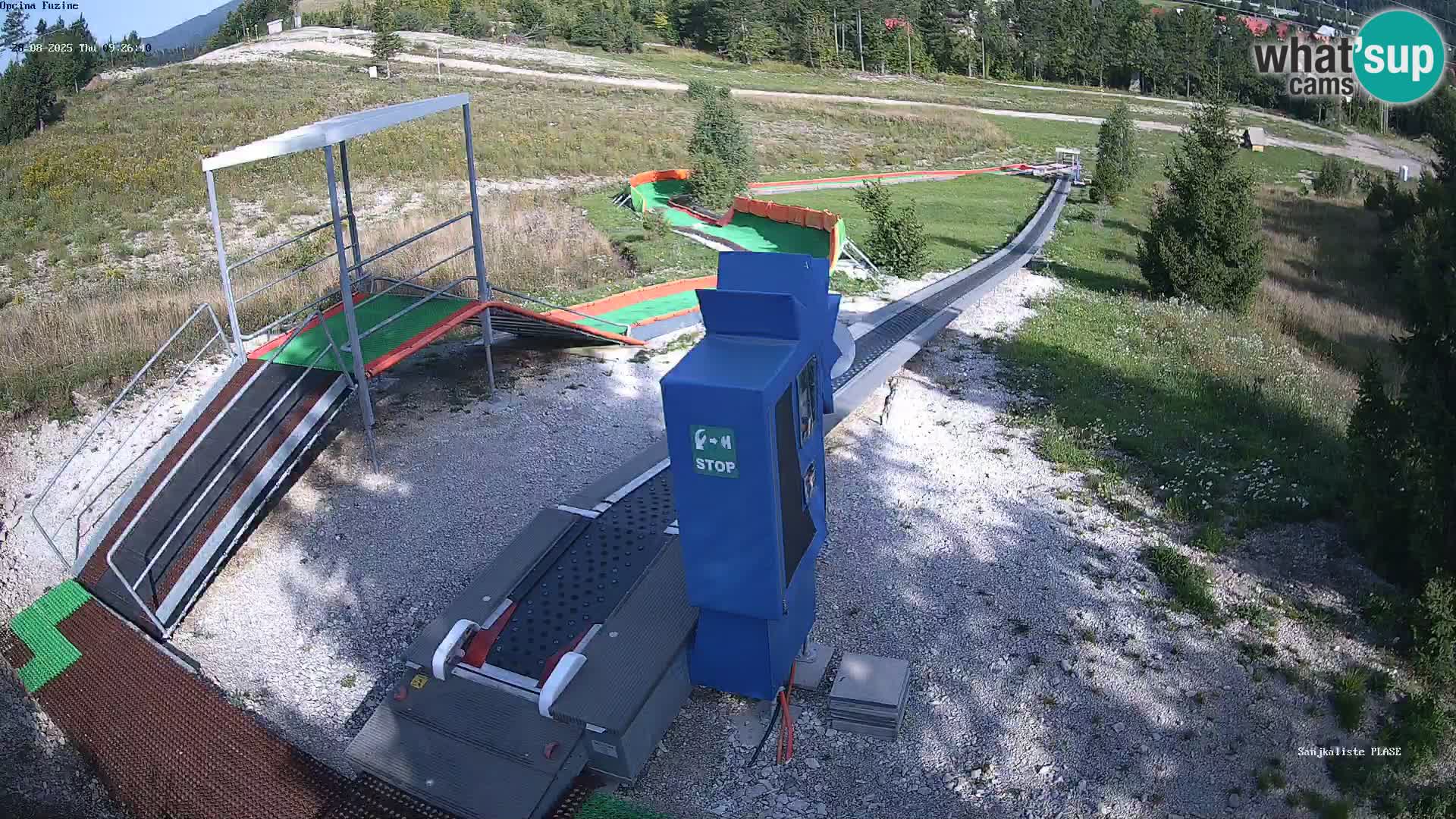 Live webcam Pista da slittino Fužine – Croazia
