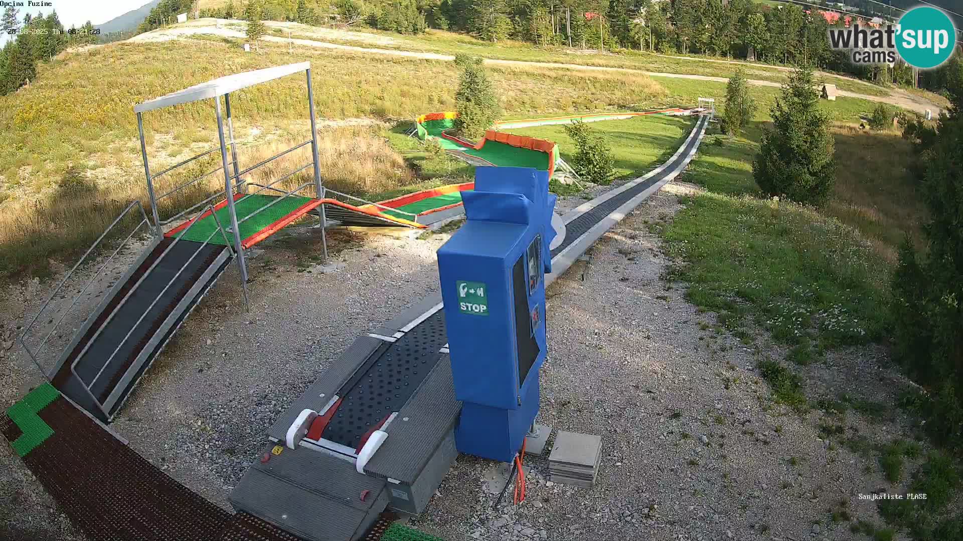 Live webcam Pista da slittino Fužine – Croazia