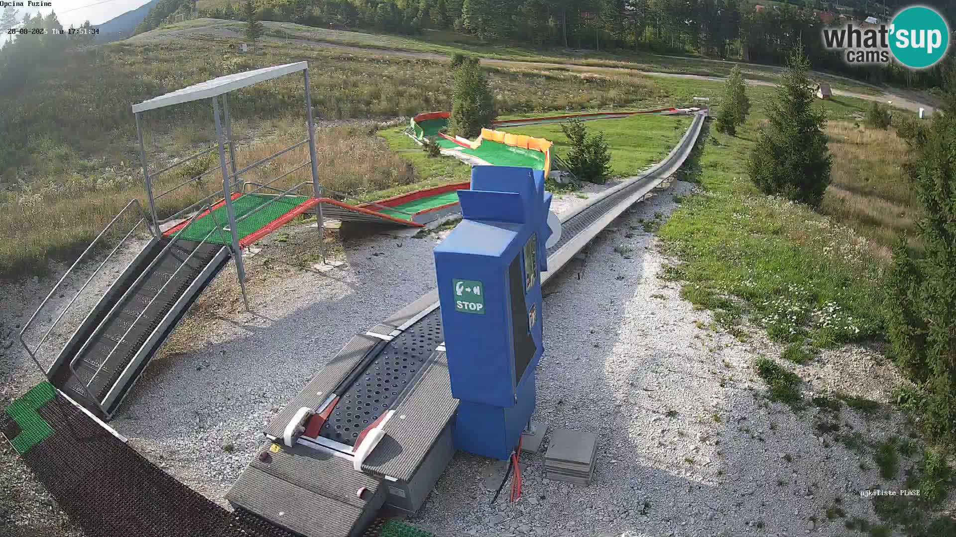 Live webcam Fužine toboggan run – Croatia