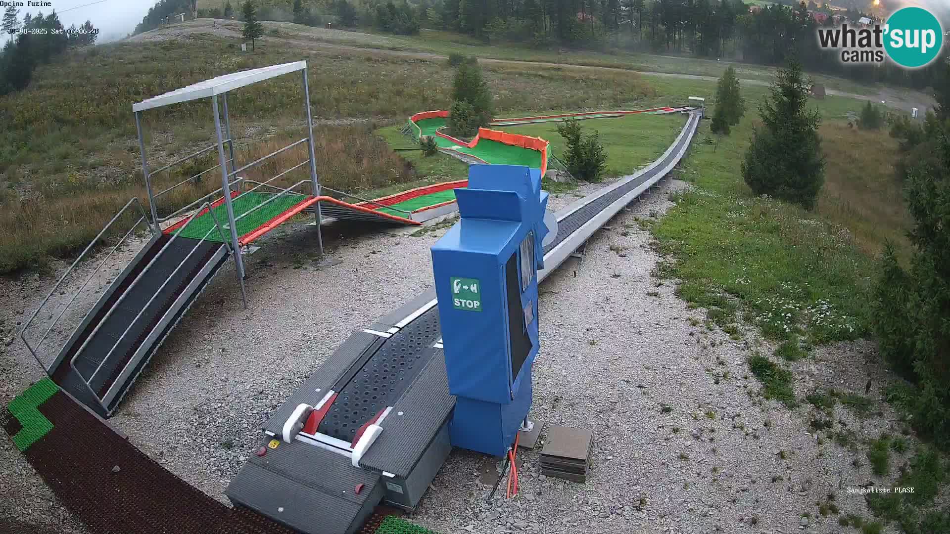 Live webcam Fužine toboggan run – Croatia