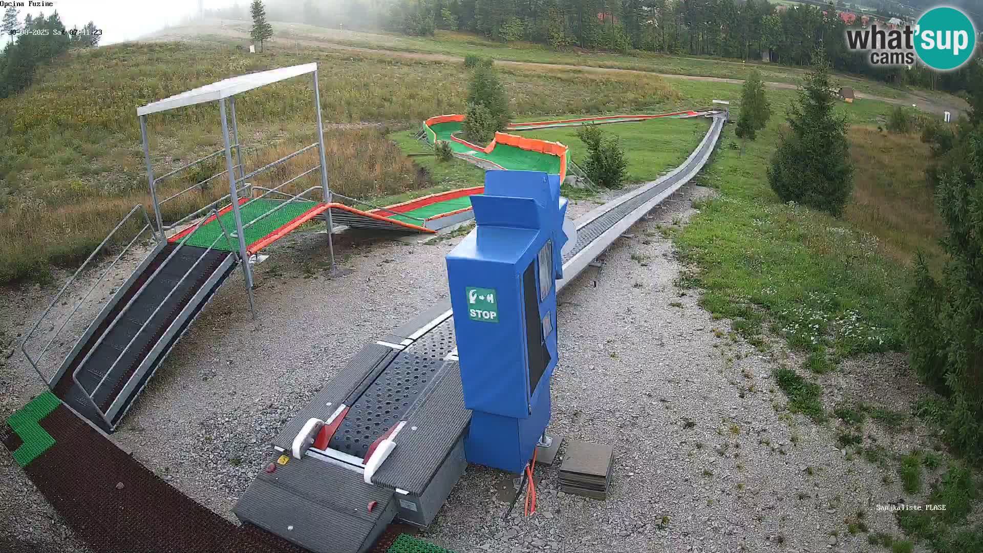 Live webcam Pista da slittino Fužine – Croazia