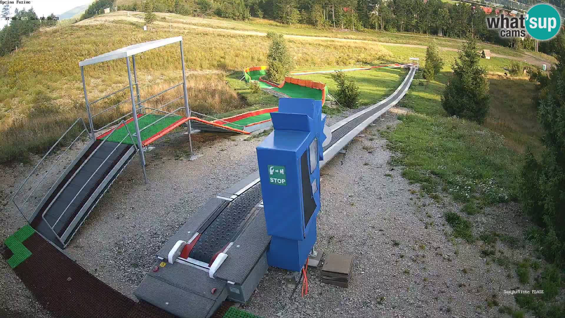 Live webcam Pista da slittino Fužine – Croazia